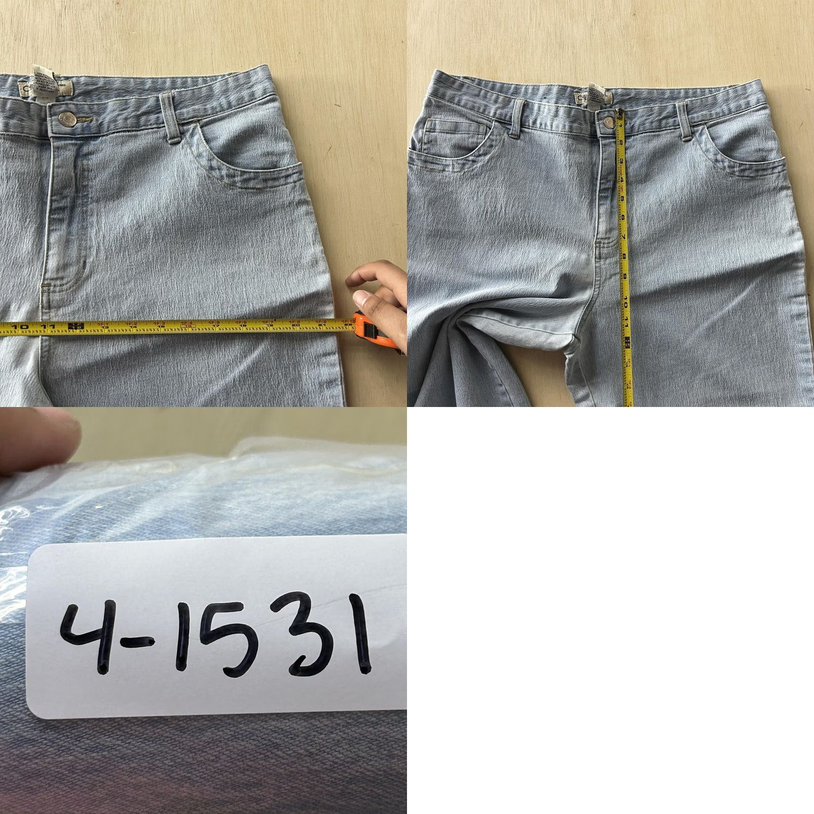 Cherokee Cherokee Jeans Womens 16 Blue Relaxed Straight Capri Light Wash Stretch Denim Size 38" / US 16 / IT 52 - 8 Thumbnail