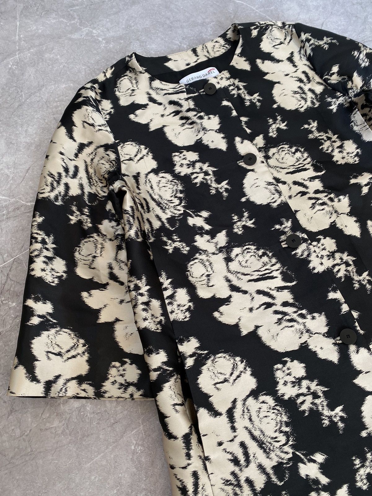 Gerard Darel Gerard Darel Paris Blend Silk Long Coat Floral Print Style Size M / US 6-8 / IT 42-44 - 3 Thumbnail