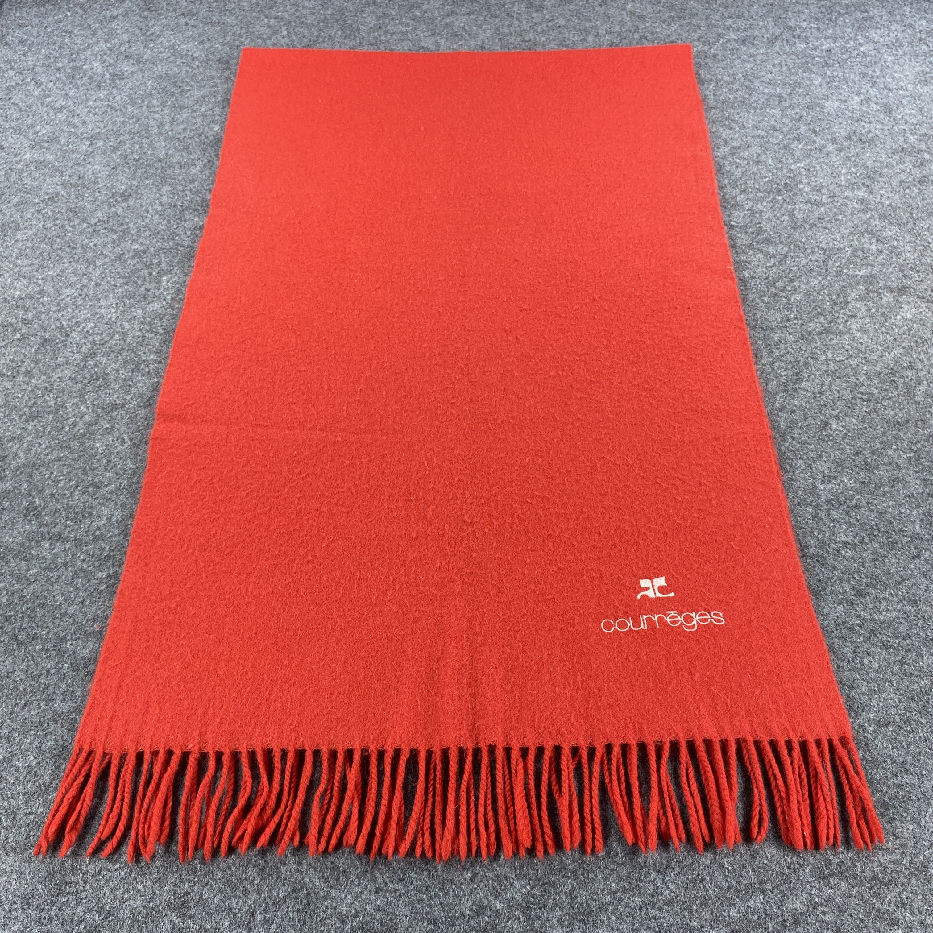 Courreges × Vintage GF10665 Courreges Scarf Neck Wear Muffler Size ONE SIZE - 1 Thumbnail