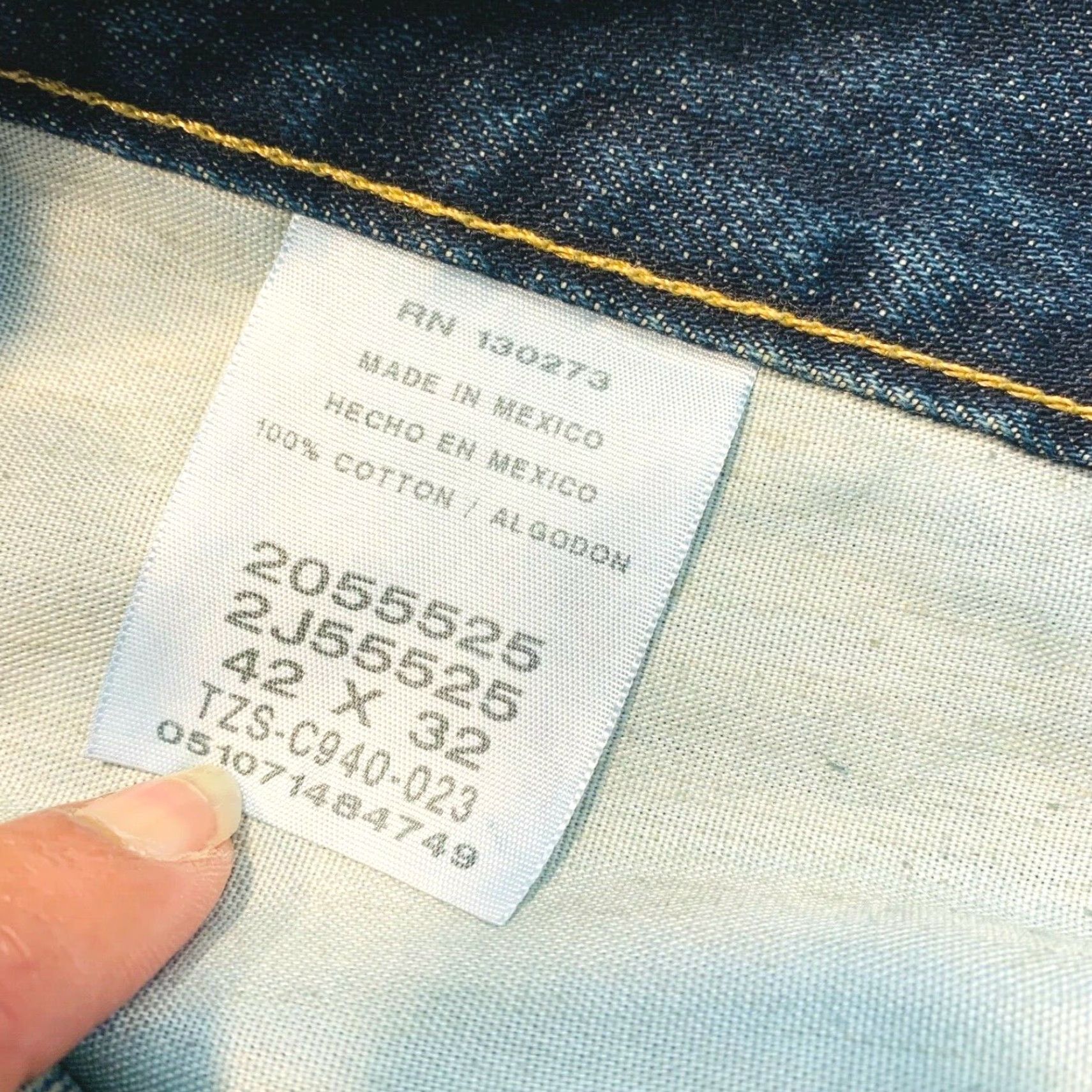 Lee Lee Tomas Relaxed Fit Straight Leg Jeans Denim Dark Wash 42x32 Men’s Jeans 5-Pocket Style Blue NWT Lee Tomas Size US 42 / EU 58 - 6 Thumbnail