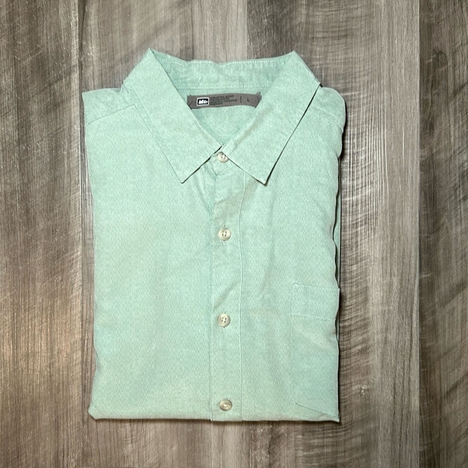 Rei REI Modal Rayon Blend Short Sleeve Button Down - Large Size US L / EU 52-54 / 3 - 1 Thumbnail