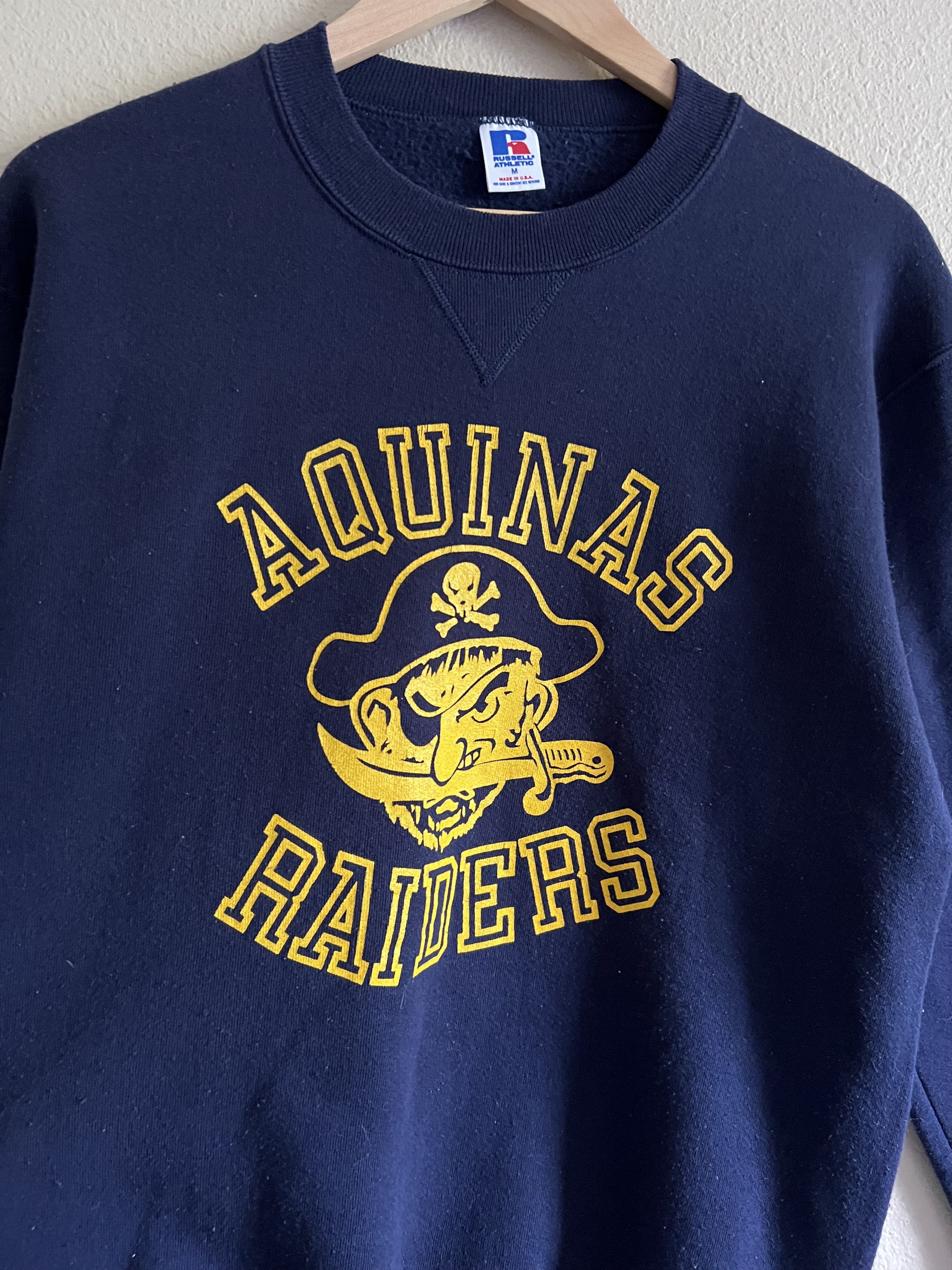 Russell Athletic Vintage 90s Russell Athletic Aquinas Raiders Sweatshirt Size US M / EU 48-50 / 2 - 3 Thumbnail