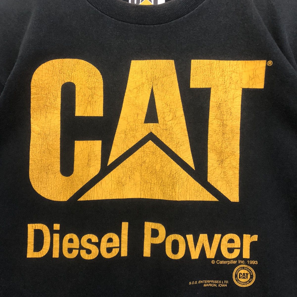 Caterpillar VINTAGE 90 CATERPILLAR Diesel Power Tshirt Size US L / EU 52-54 / 3 - 3 Thumbnail