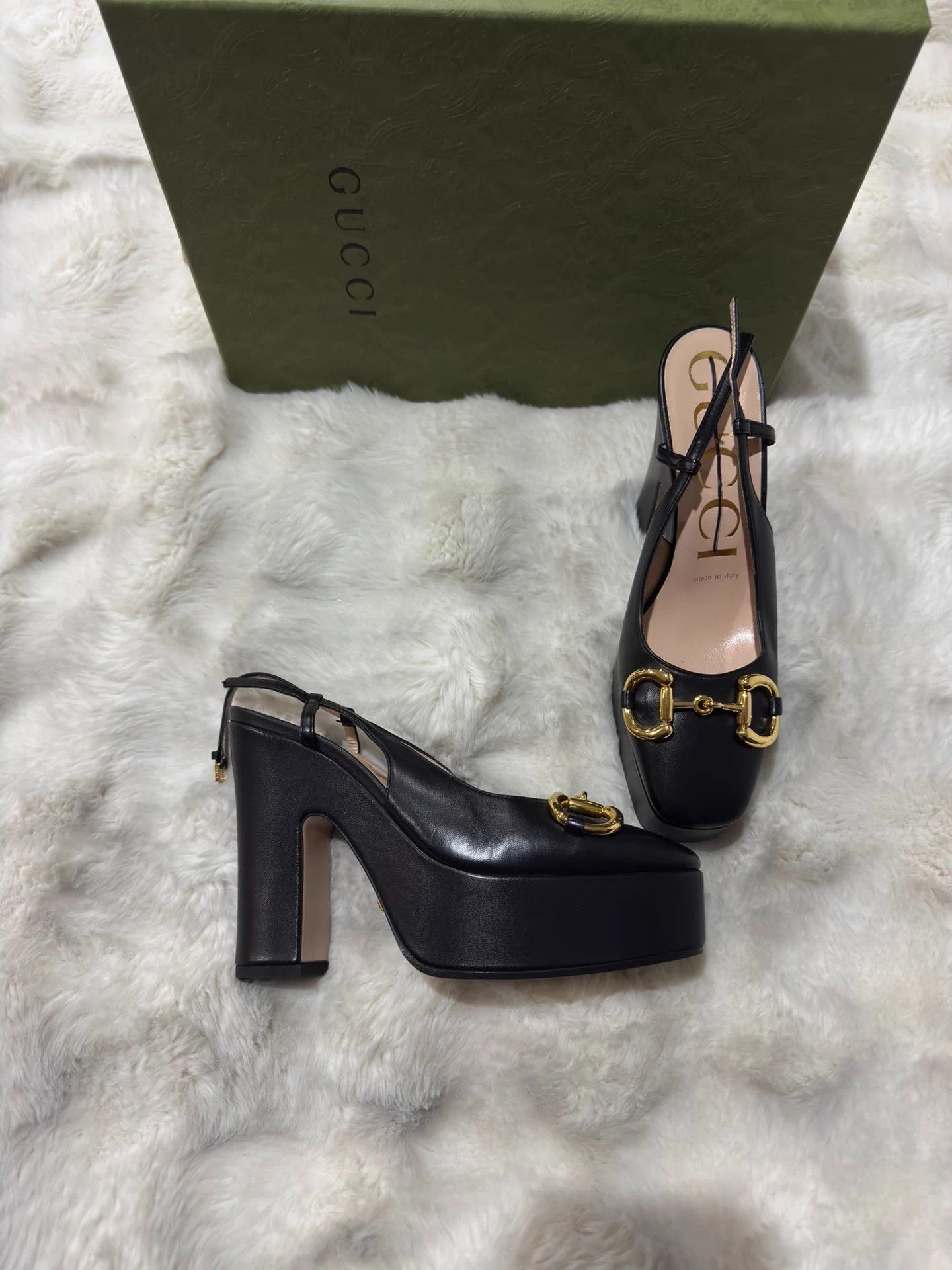 Gucci Gucci Horsebit Platform Heels 36 Size US 6 / IT 36 - 1 Thumbnail