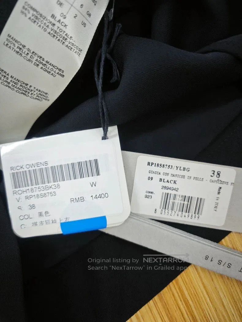 Rick Owens Black Leather Sleeve Top by Rick Owens. Size US M / EU 48-50 / 2 - 7 Thumbnail