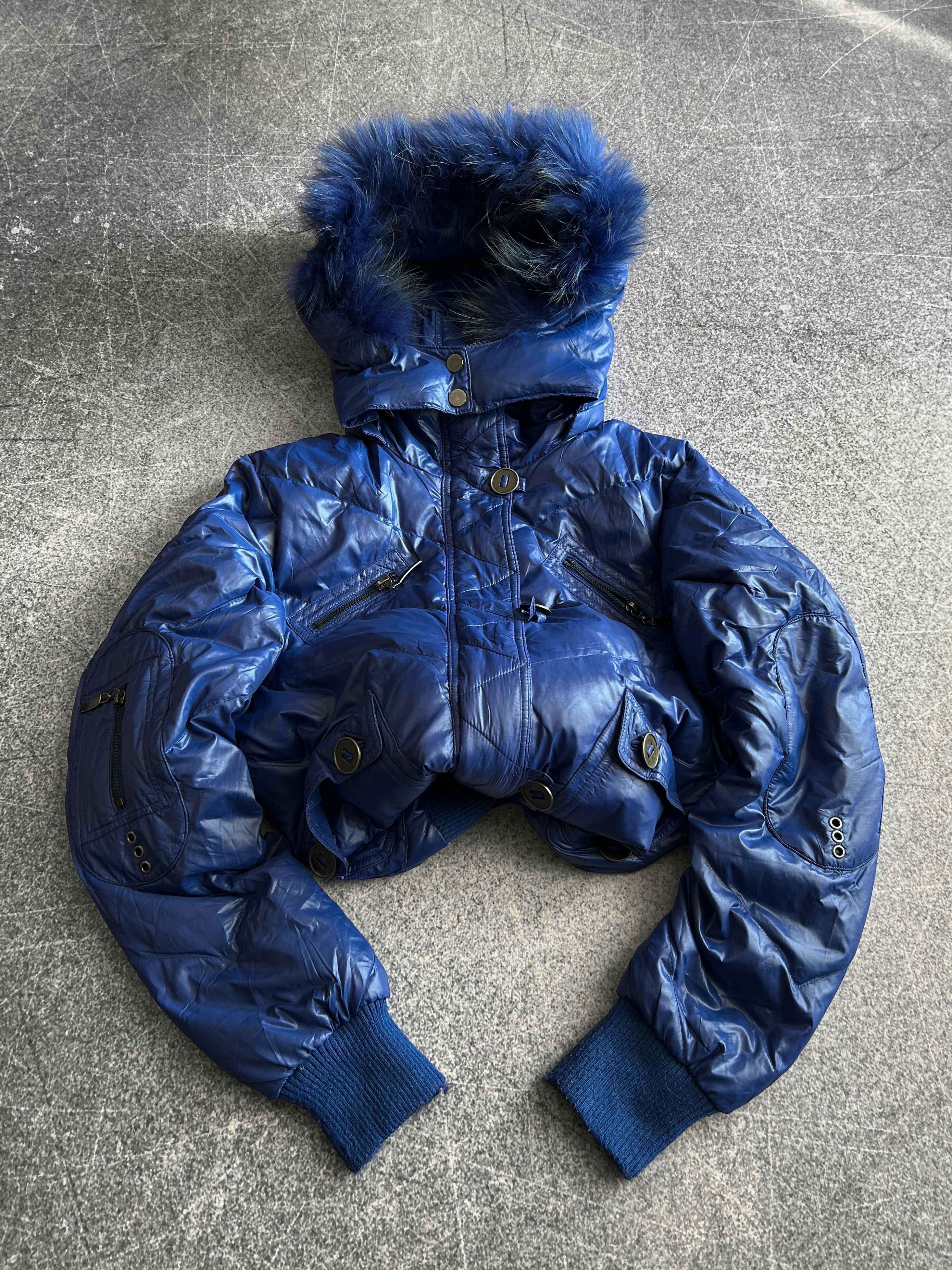 Designer VTG Yohji Yamamoto If Six Was Nine Style Fur Bomber Jacket Size US S / EU 44-46 / 1 - 1 Thumbnail