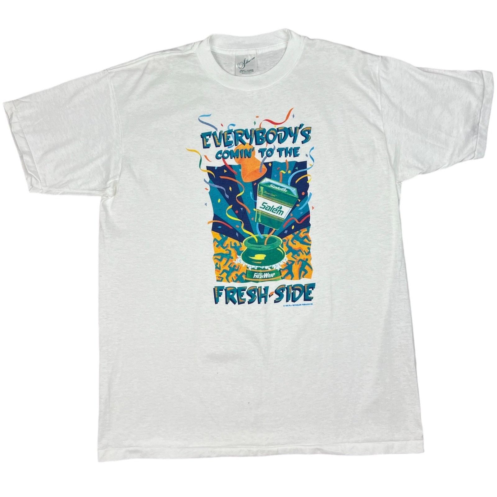 Vintage Vintage 1992 Salem Fresh Wraps Tee Size US XL / EU 56 / 4 - 1 Thumbnail