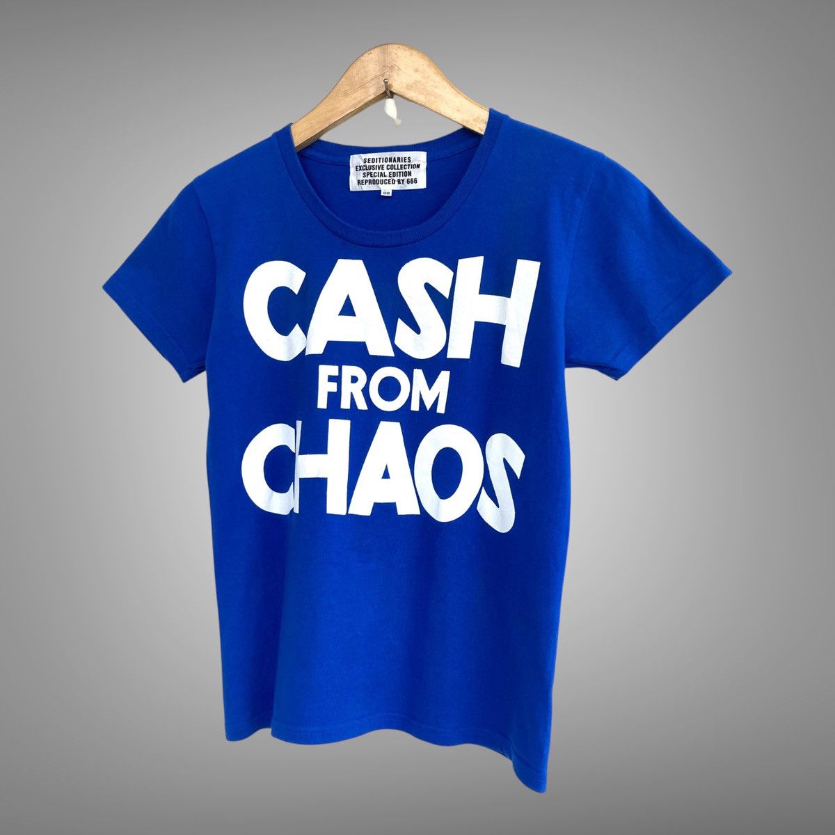 Japanese Brand × Seditionaries 📢SENDOFFER📢Vintage Seditionaries Cash From Chaos Tee Size US XS / EU 42 / 0 - 2 Thumbnail