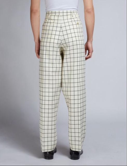 Marni o1w1db10125 Check Pants in Cream Size US 36 / EU 52 - 2 Thumbnail