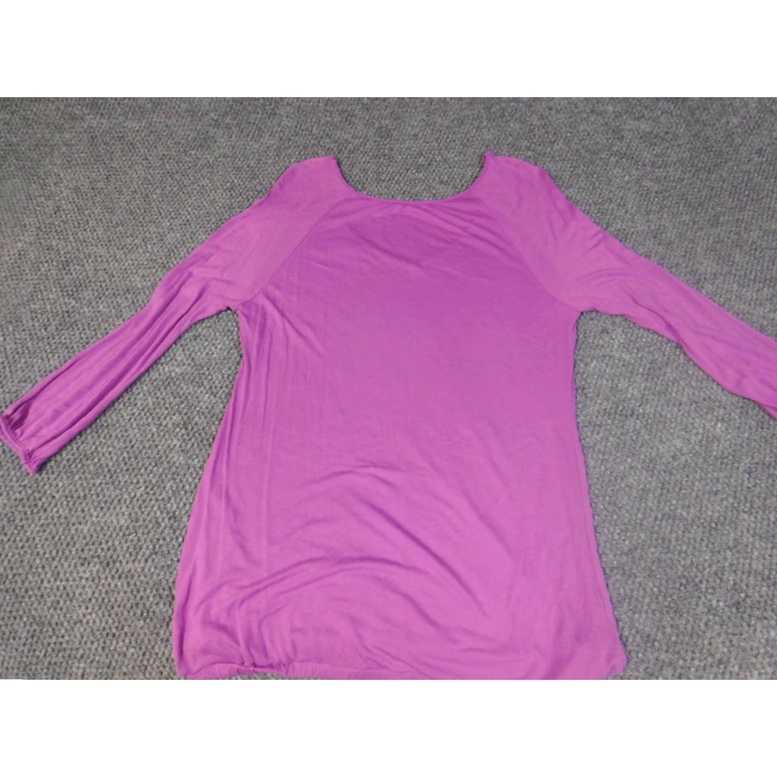 Old Navy Old Navy Womens Blouse M Purple Stretch Crew Neck Pullover Casual Regular Size M / US 6-8 / IT 42-44 - 7 Thumbnail