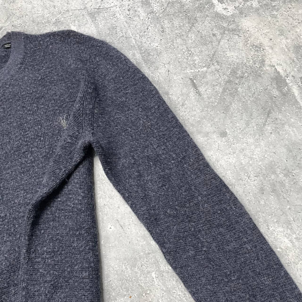 Allsaints Allsaints Merino Crew Neck Sweater Blue Size M Size US M / EU 48-50 / 2 - 14 Thumbnail