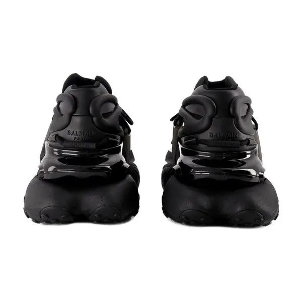 Balmain o1s1wg111225 Unicorn Leather Sneakers in Black Size US 7 / EU 40 - 2 Thumbnail