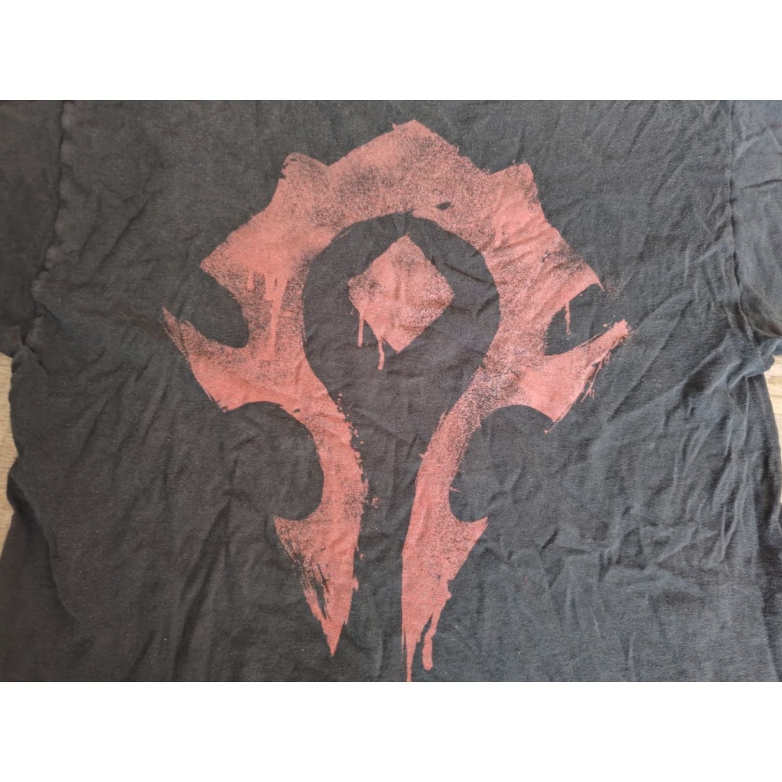 Vintage VINTAGE Blizzard World Of Warcraft Horde Logo T-Shirt Mens Large Black Graphic Print Y2K Video Games Size US L / EU 52-54 / 3 - 3 Thumbnail