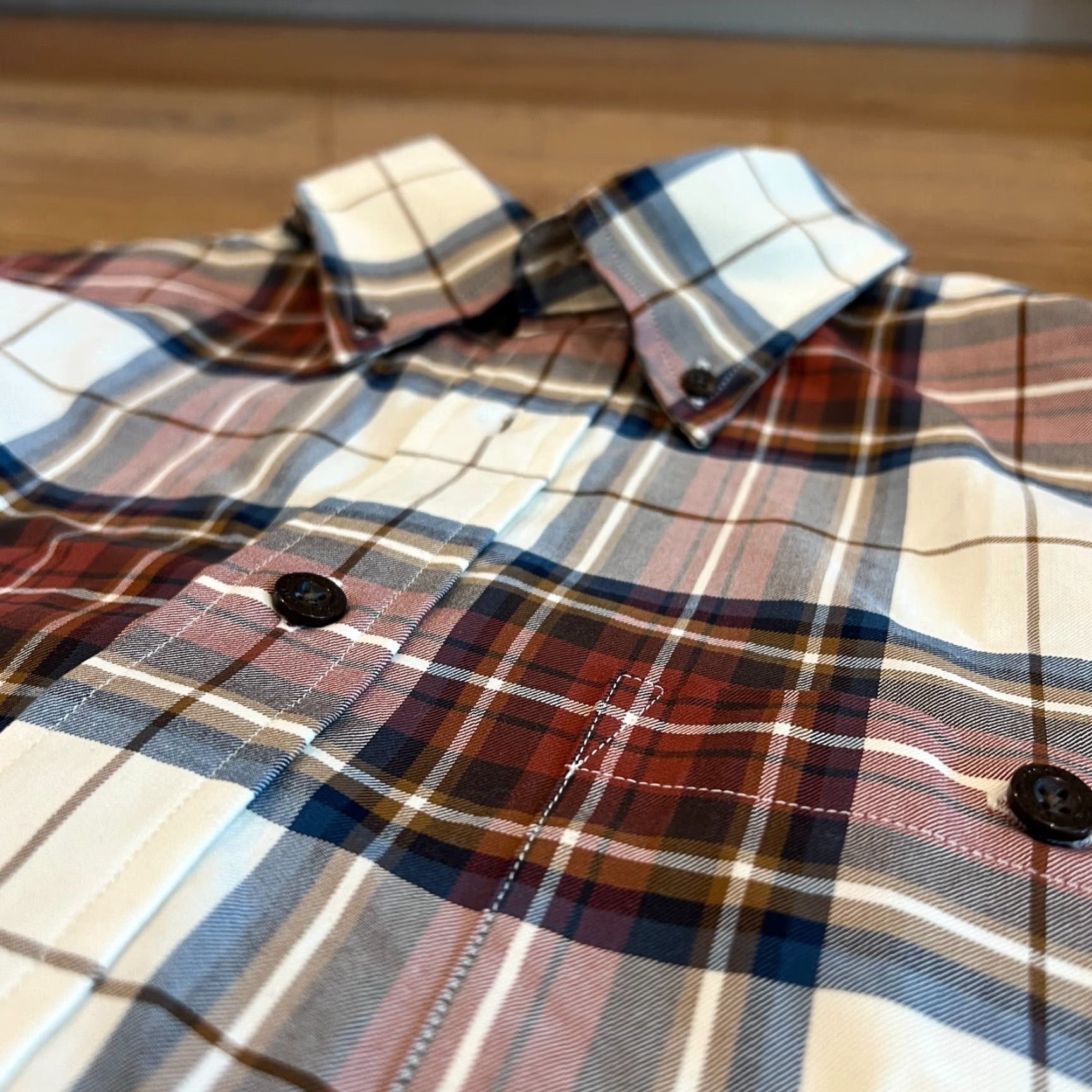 Orvis Orvis Shirt Mens Large Signature Twill Plaid Button-Down Long Sleeve Multicolor Cotton Twill Plaid Countries Theme Men’s Clothing L Size US L / EU 52-54 / 3 - 5 Thumbnail
