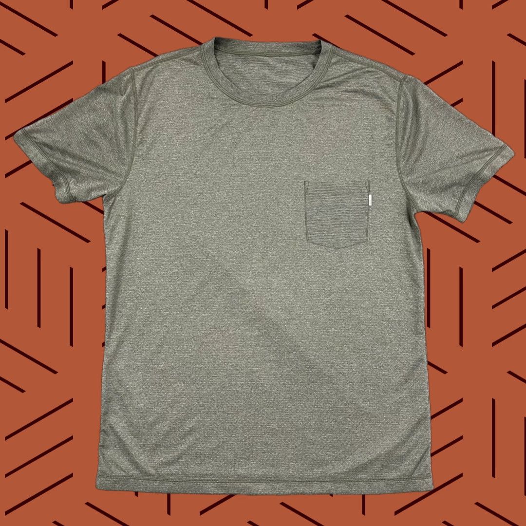 Vuori Vuori Tradewind 2.0 Shirt Mens M / L Army Heather Green Performance Gym Shirt Size US M / EU 48-50 / 2 - 1 Thumbnail