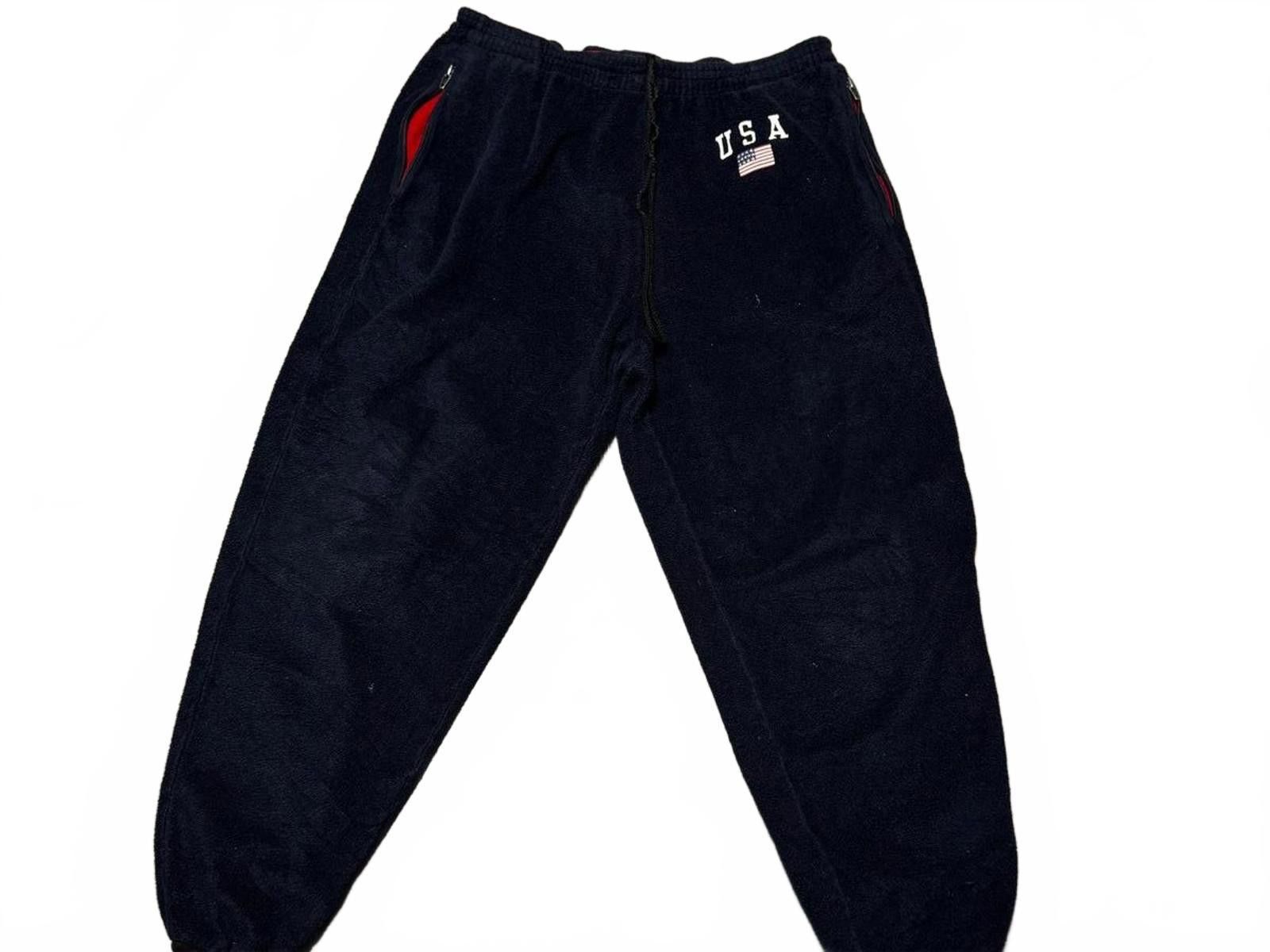 Designer Polo Sport USA Fleece Joggers - Navy Blue Size US 34 / EU 50 - 1 Thumbnail