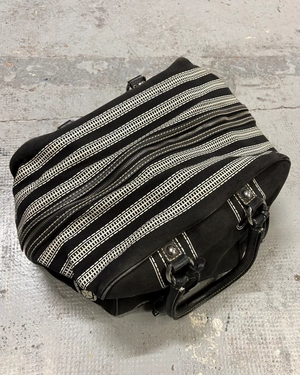 Dolce & Gabbana AW2010 Dolce & Gabbana Black Canvas Trompe Loeil Zip Lily Bag Size ONE SIZE - 1 Thumbnail
