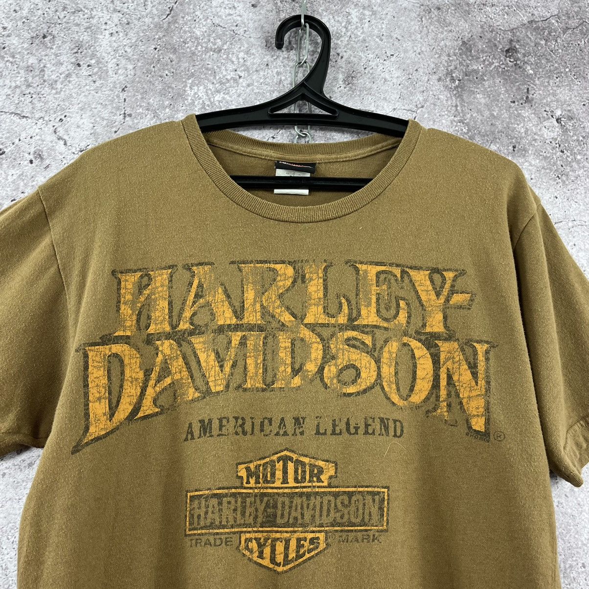Harley Davidson Harley Davidson Vintage 2009 Tee Big Logo Brown Size M Size US M / EU 48-50 / 2 - 3 Thumbnail