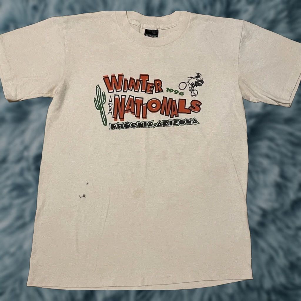 Vintage VINTAGE 90s BMX Winter Nationals Faded Shirt S Phoenix GT Bikes Answer Racing Grunge Size US S / EU 44-46 / 1 - 1 Thumbnail