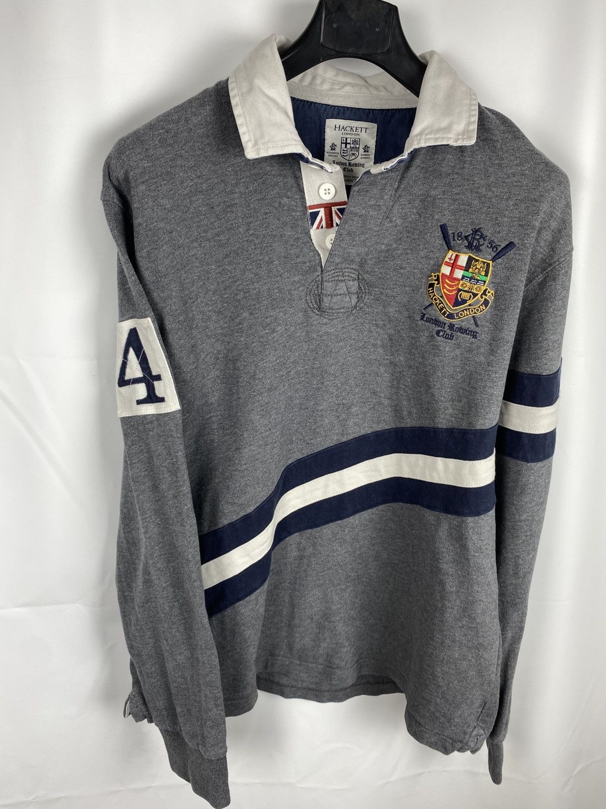 Hackett Hackett Collared Longsleeve Cotton Logos Men size M Size US M / EU 48-50 / 2 - 2 Thumbnail