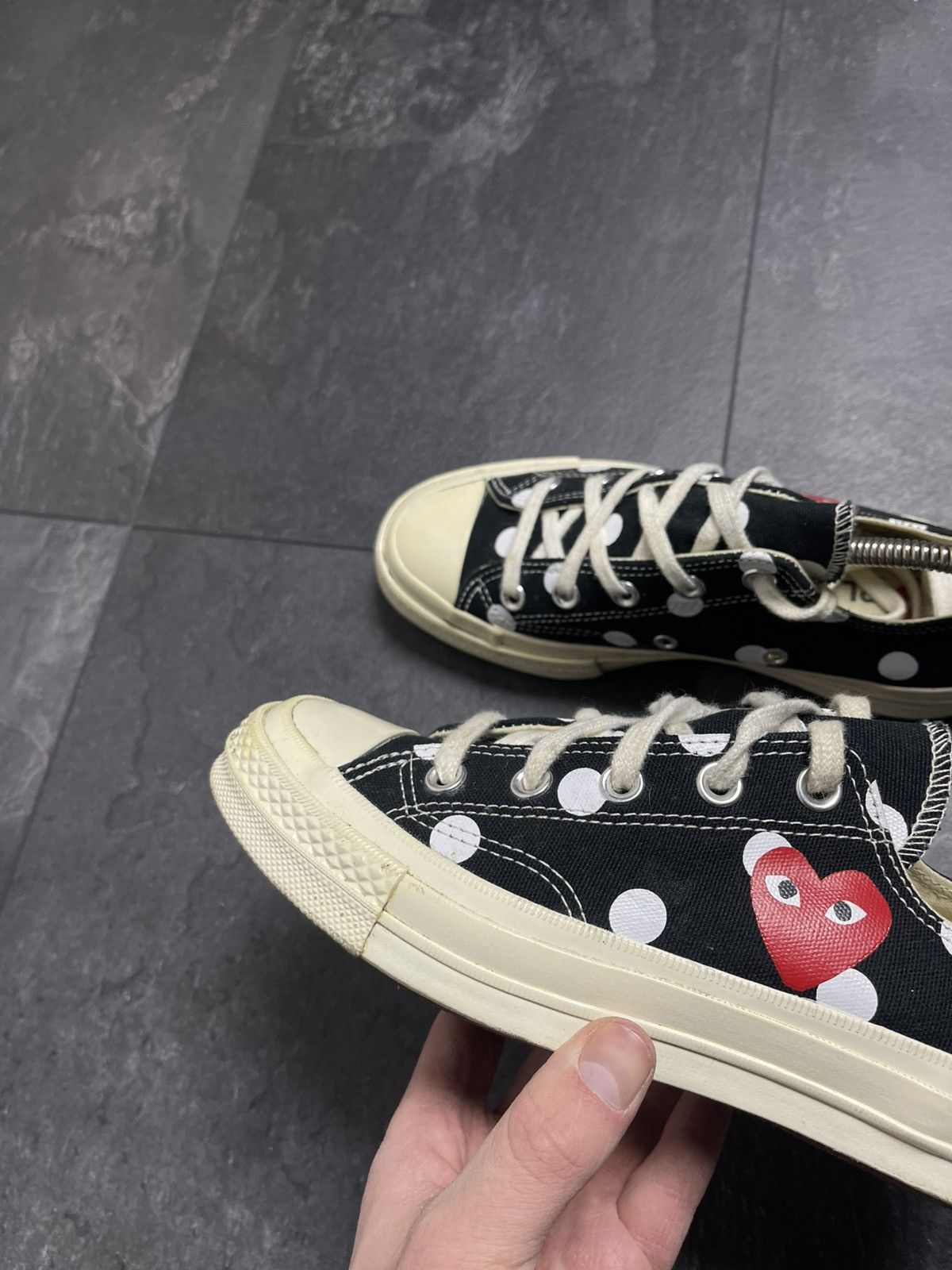Comme des Garcons × Converse × Vintage Comme des Garçons x Chuck Taylor All Star 70 Low Polka Dot Size US 6 / IT 36 - 8 Thumbnail