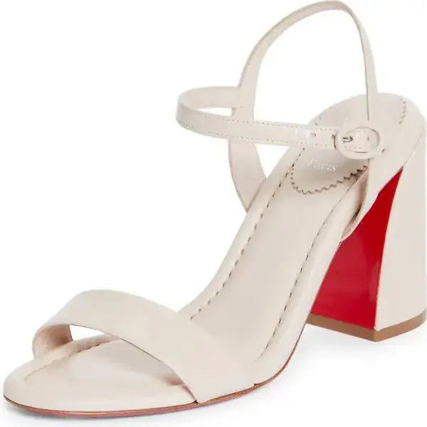 Christian Louboutin os11x0526 Miss Jane Sandals in Ivory Size US 7 / IT 37 - 2 Thumbnail
