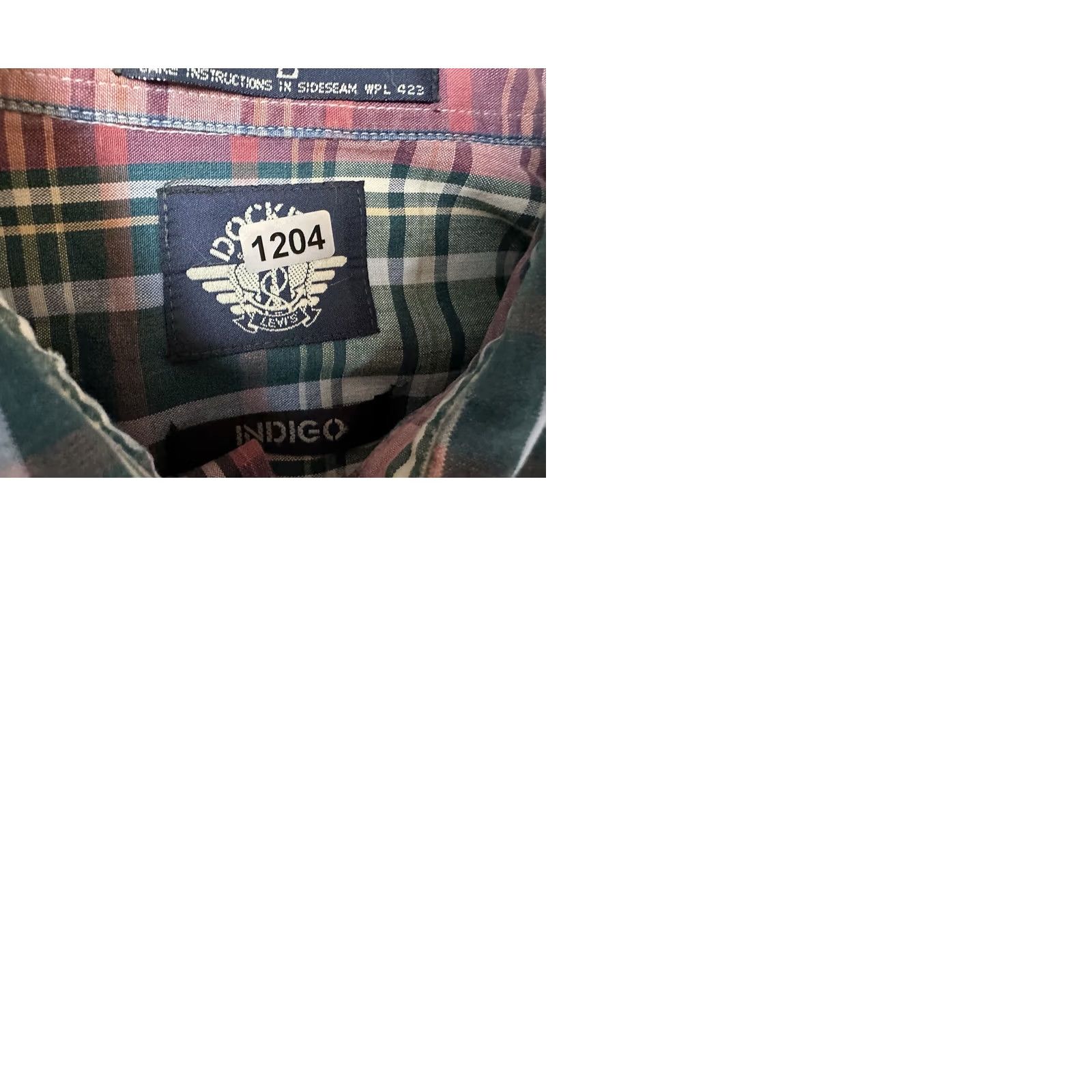 Dockers VINTAGE Dockers INDIGO Shirt Men L Oversized Plaid Cotton Button-Up Shirt Size US L / EU 52-54 / 3 - 10 Thumbnail