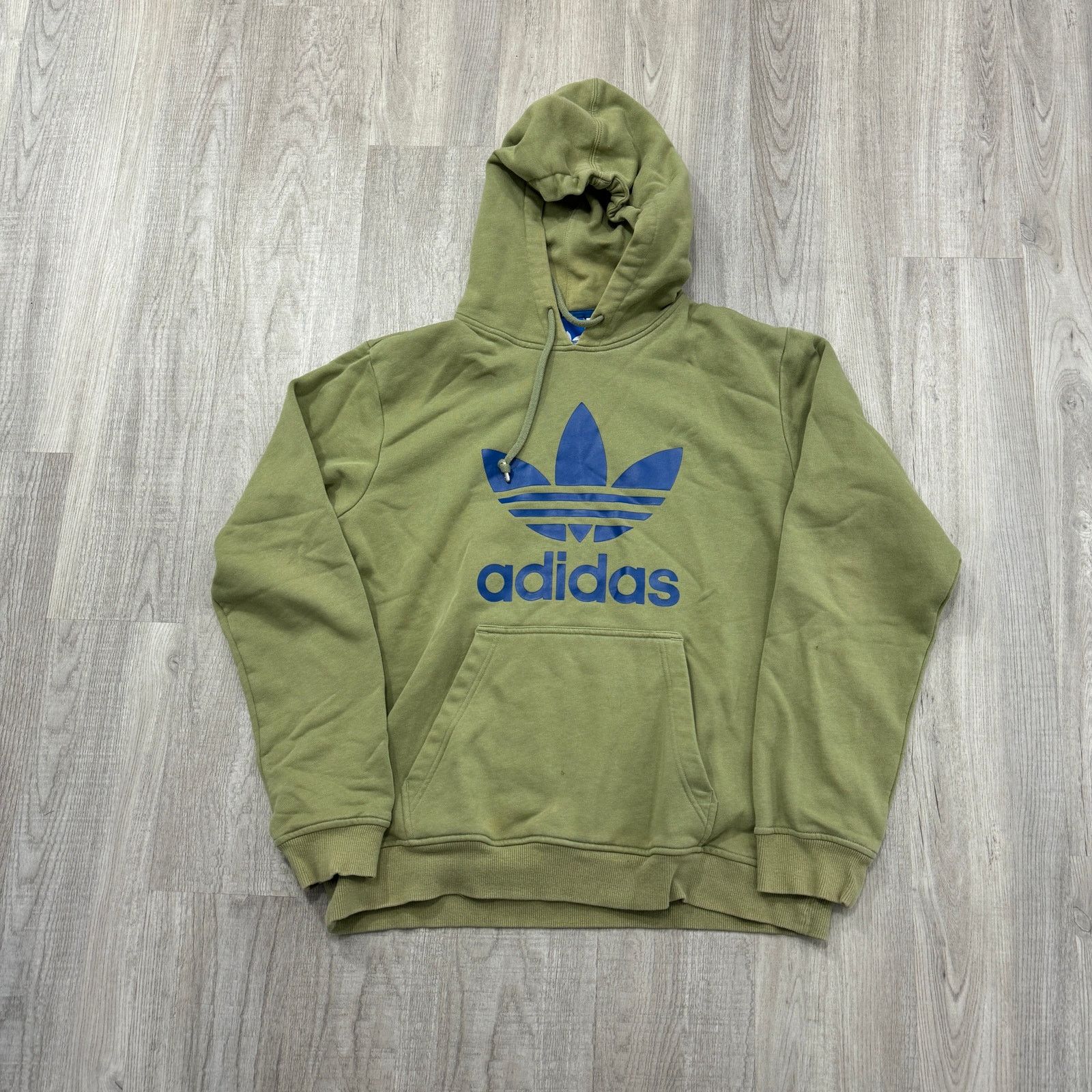 Adidas Adidas Sweatshirt Men s Medium Green Hoodie Pullover Grailed