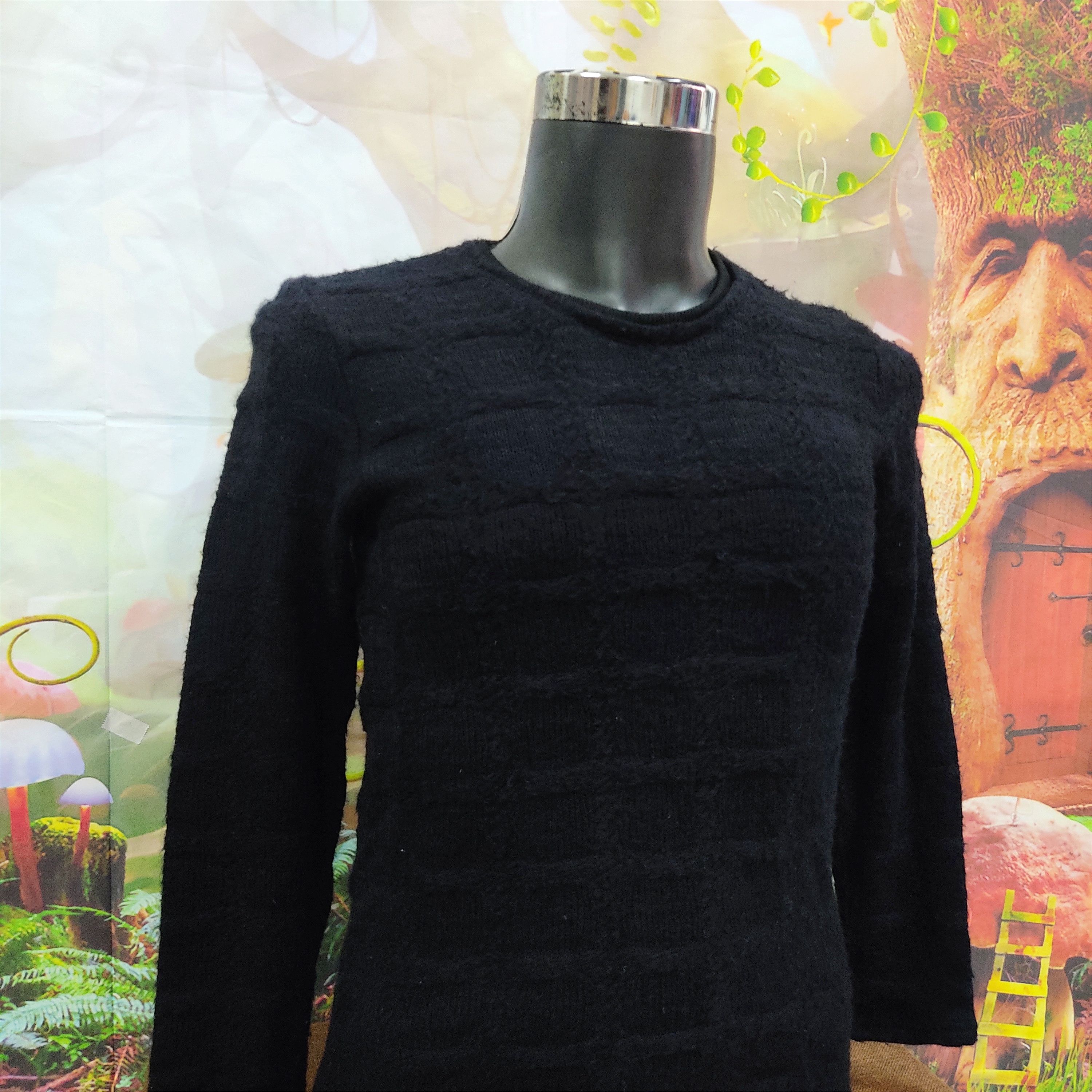 Beauty Beast SCHLÜSSEL Pitch Black Glam Gothic Pull Over Sweater Size US S / EU 44-46 / 1 - 4 Thumbnail