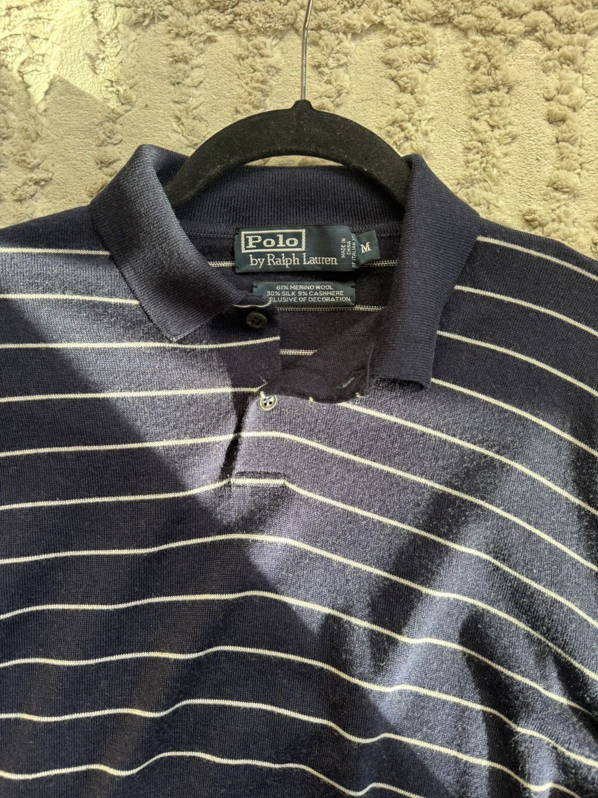 Ralph Lauren Ralph Lauren Striped Long Sleeve Polo Size US M / EU 48-50 / 2 - 6 Thumbnail