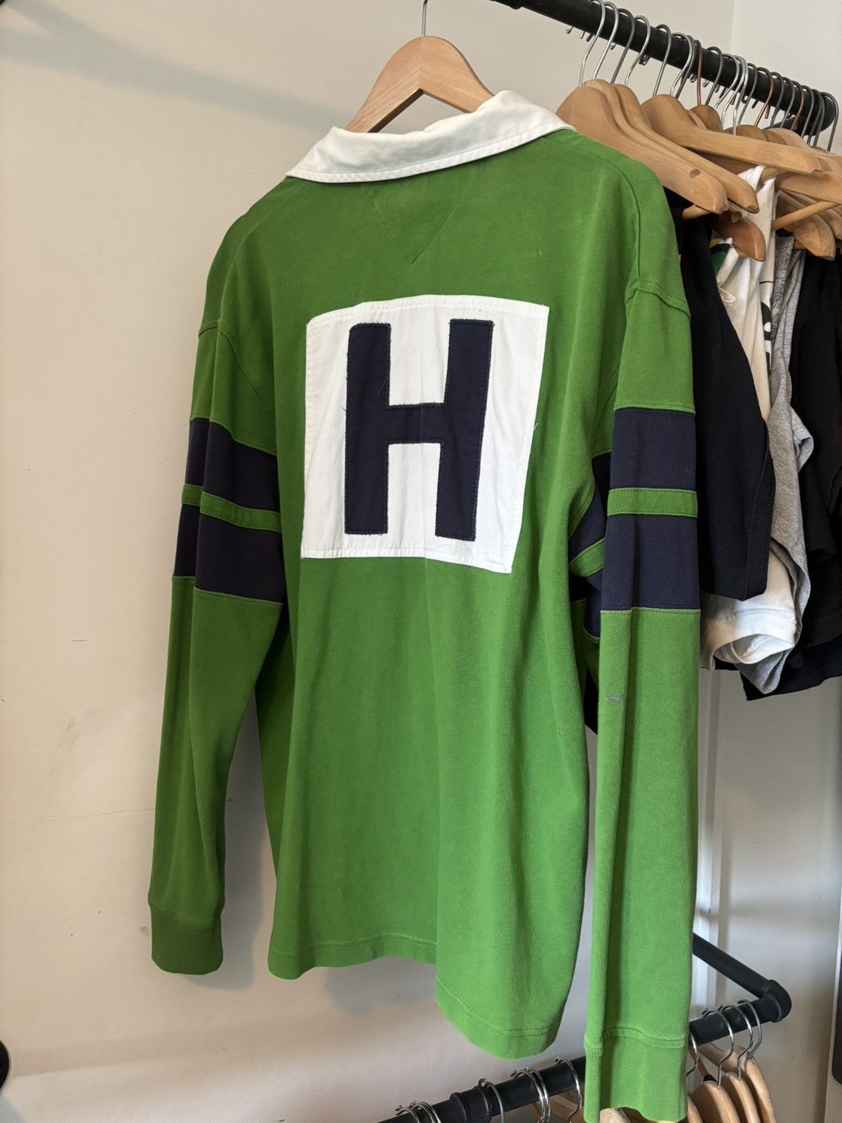 Tommy Hilfiger Longsleeve Tommy Hilfiger Rugby Polo Size US L / EU 52-54 / 3 - 3 Thumbnail