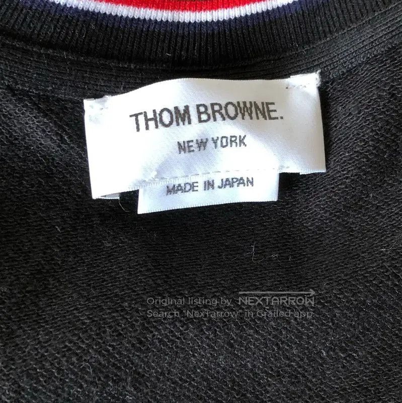 Thom Browne Thom Browne Black Crew Neck Sweatshirt for Men . Size US M / EU 48-50 / 2 - 3 Thumbnail