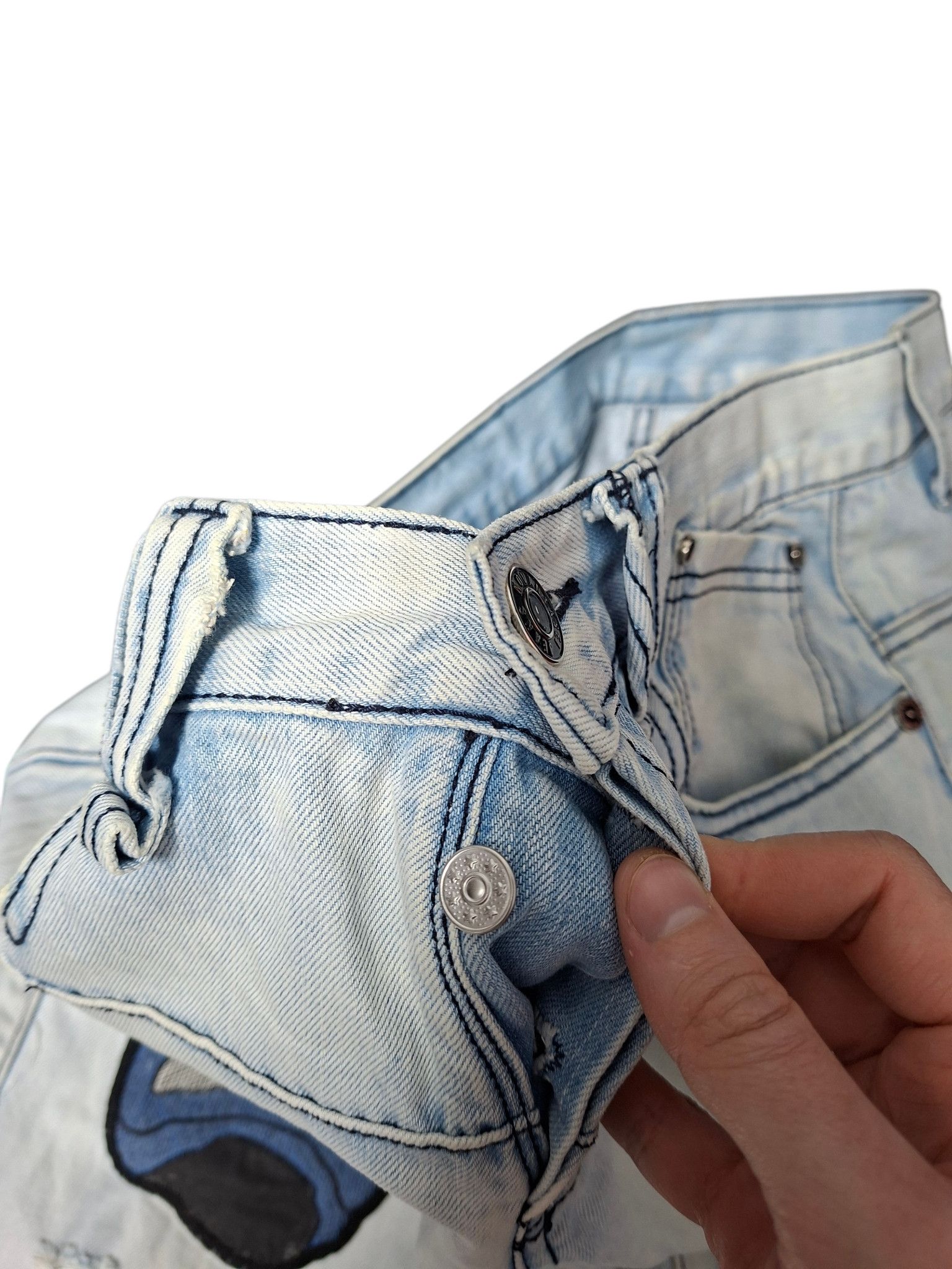 Japanese Brand AVANT GARDE JAPANESE VINTAGE RARE STREETWEAR JEANS DENIM Size US 34 / EU 50 - 5 Thumbnail