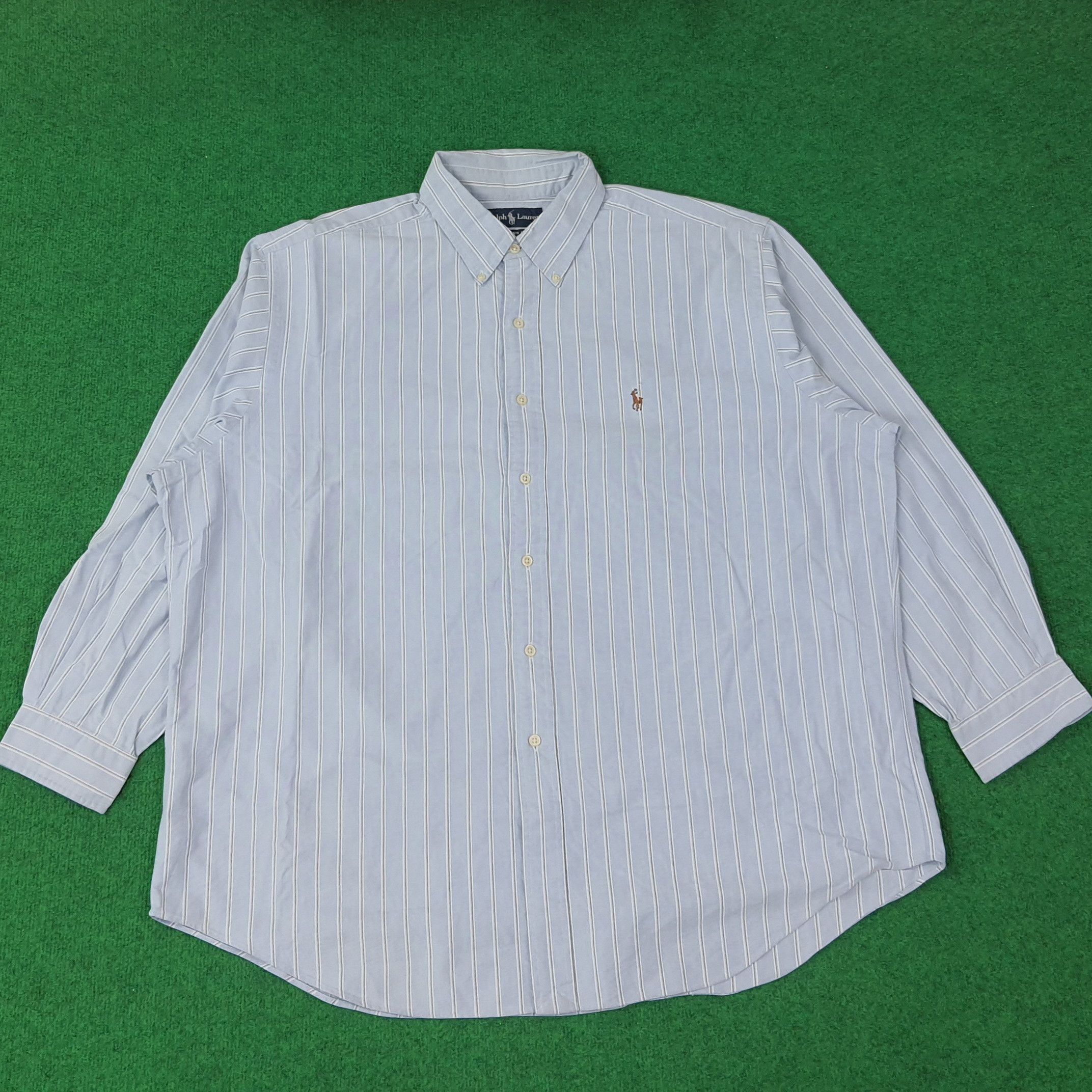 Ralph Lauren Vintage Ralph Lauren Classic Stripes Button Up Shirt C259N75 Size US XXL / EU 58 / 5 - 1 Thumbnail