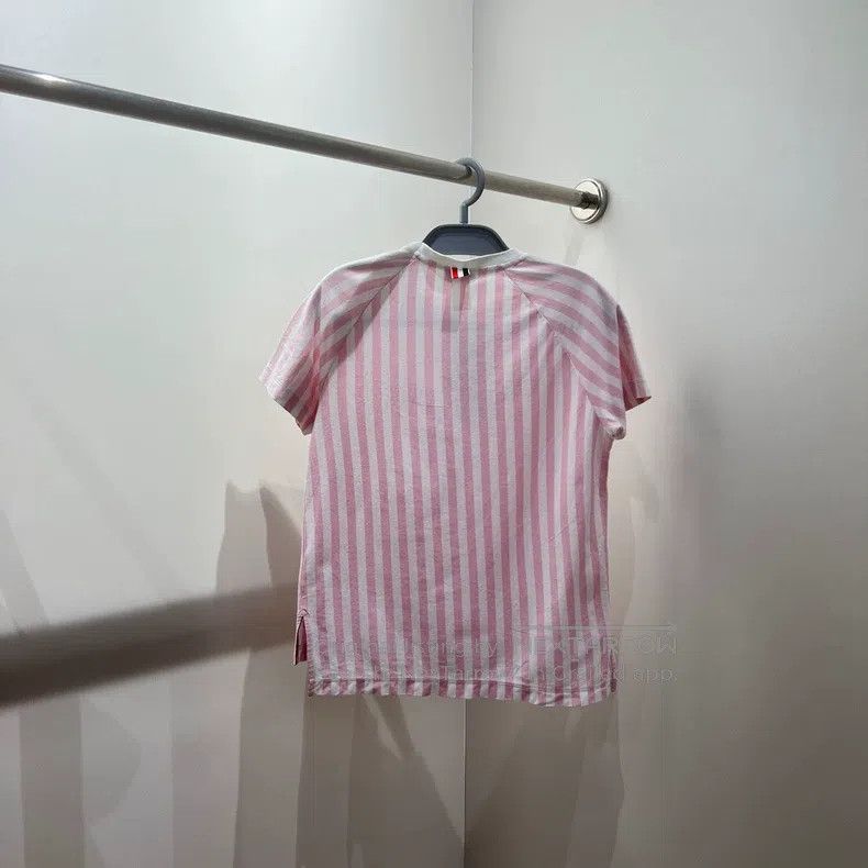 Thom Browne Thom Browne Dolphin Embroidered Striped Short Sleeve Size S / US 4 / IT 40 - 2 Thumbnail