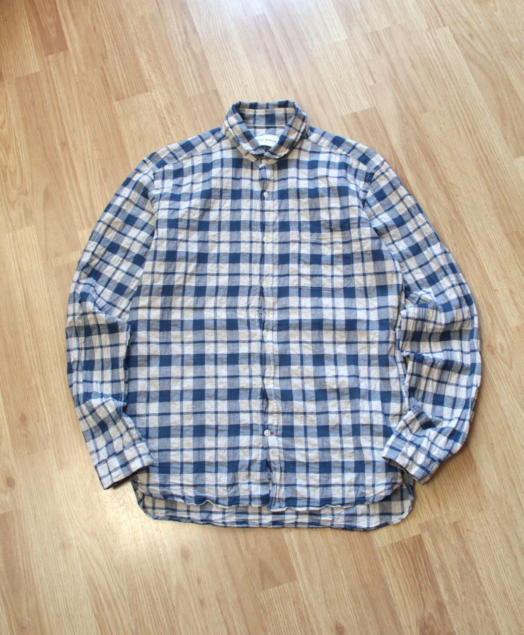 Oliver Spencer 🔥 Oliver Spencer Button Up Linen Cotton Shirt Long Sleeve Size US M / EU 48-50 / 2 - 1 Thumbnail
