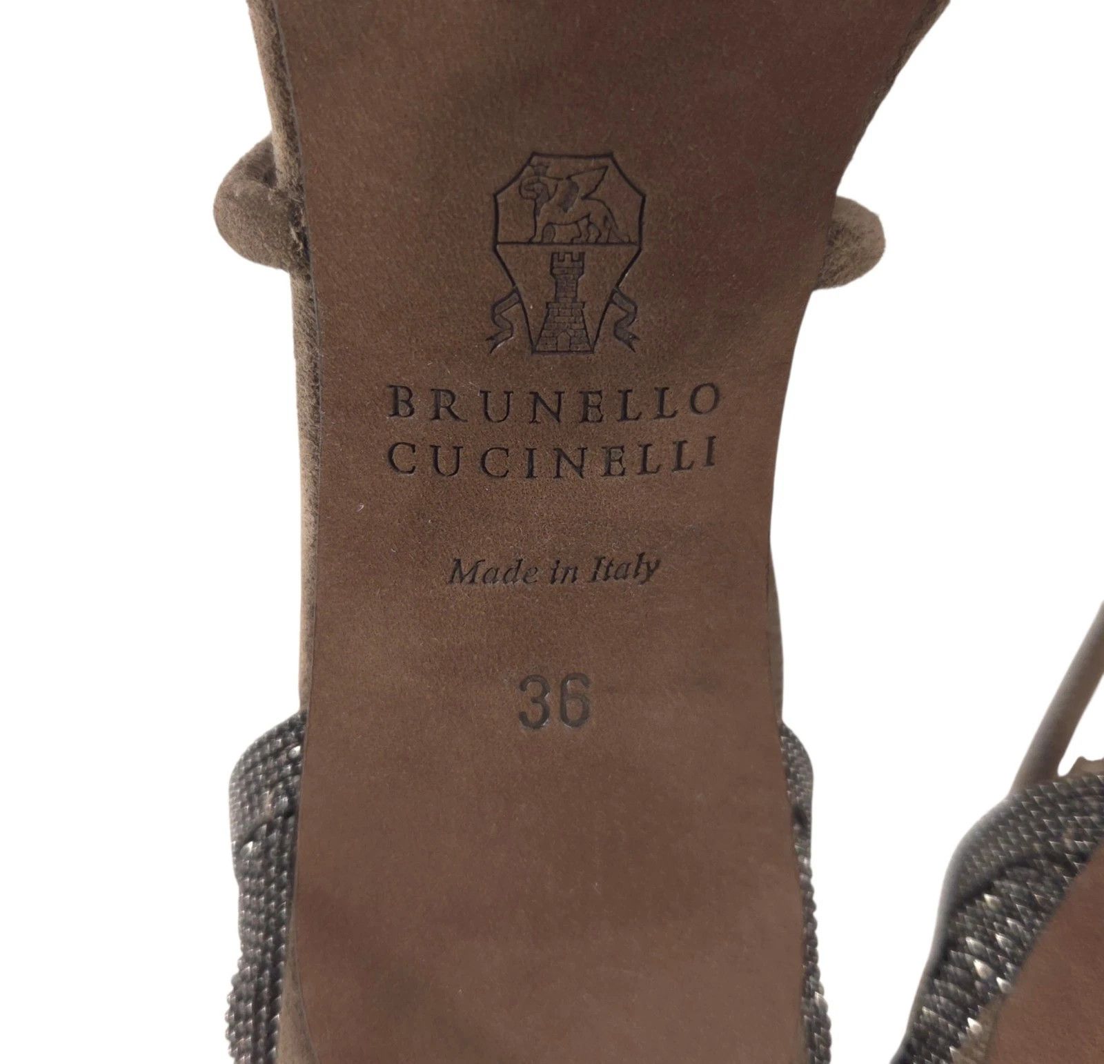 Brunello Cucinelli Brunello Cucinelli Monili Cage Suede Lace Up Heel US 6 EU 36 Size US 6 / IT 36 - 12 Thumbnail