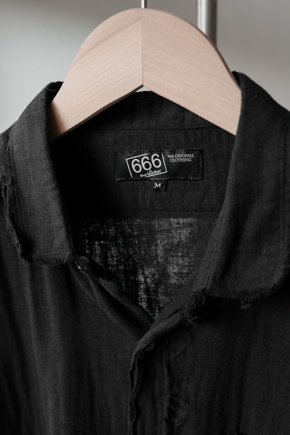 Japanese Brand 666 Muslin Black Shirt Made in Japan Size US M / EU 48-50 / 2 - 2 Thumbnail