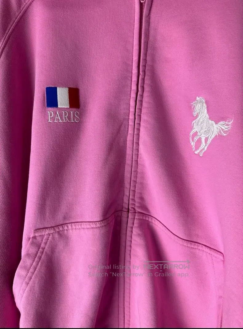 Balenciaga Balenciaga Pink War Horse Flag Polo Hoodie Size US L / EU 52-54 / 3 - 6 Thumbnail