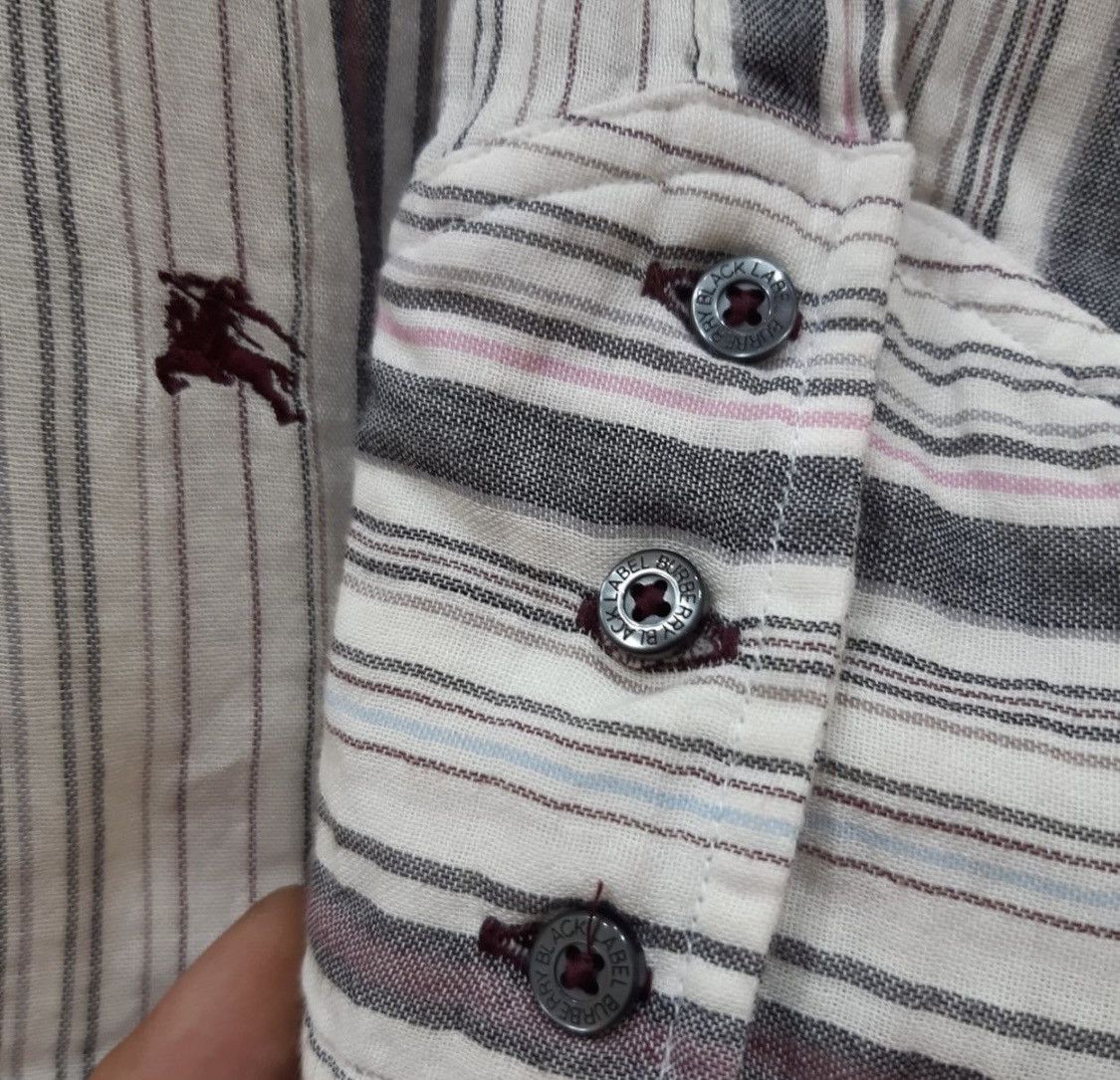 Burberry × Designer Vtg Burberry button up shirt Size US L / EU 52-54 / 3 - 6 Thumbnail