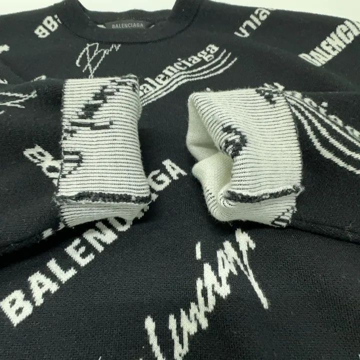 Balenciaga Balenciaga Balenciaga Logo Print Casual Sweater for Men -2 Size US S / EU 44-46 / 1 - 8 Thumbnail