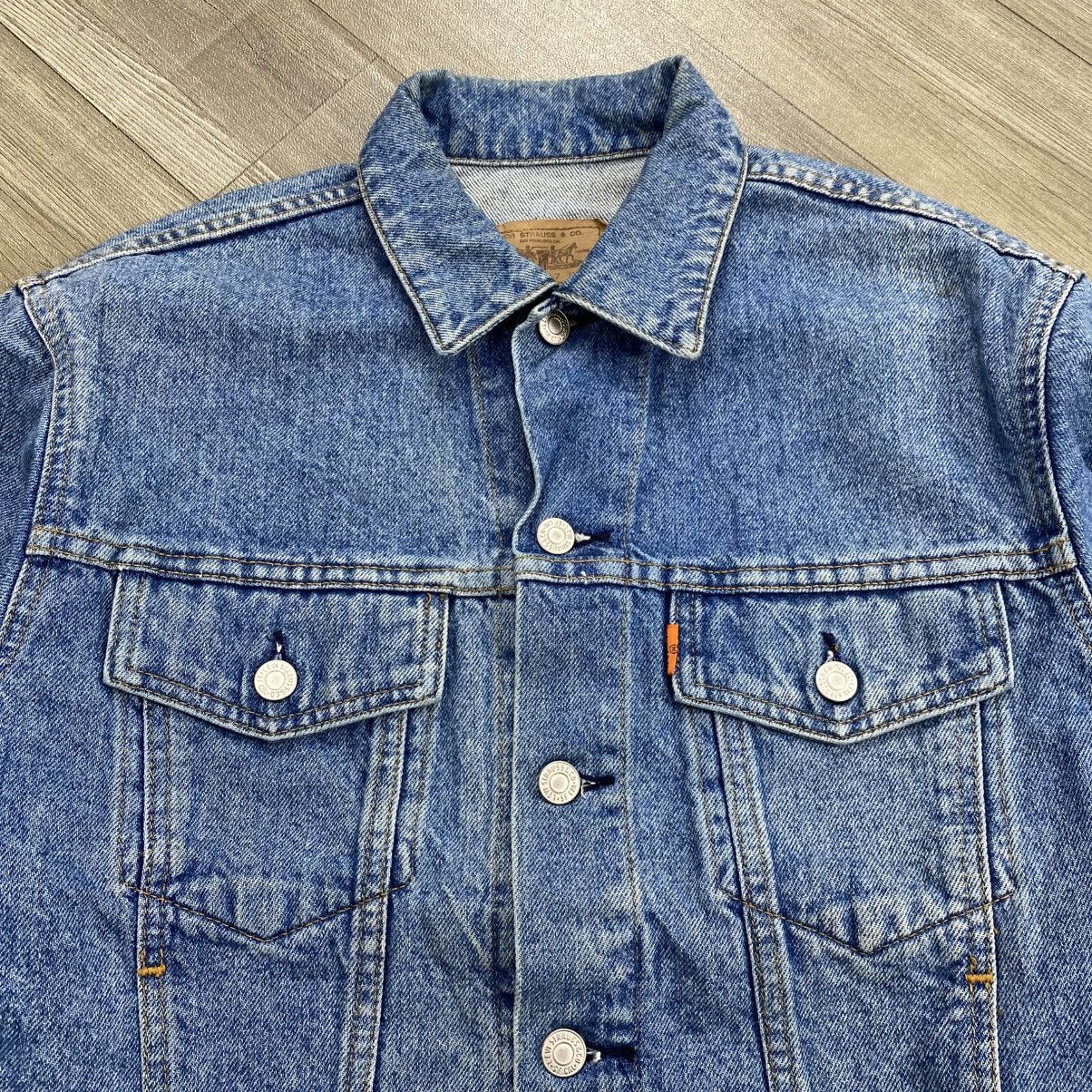 Levi's Vintage Clothing 1990s Vintage Levis 70651-0271 Orange Tab Denim Jacket Size US L / EU 52-54 / 3 - 3 Thumbnail