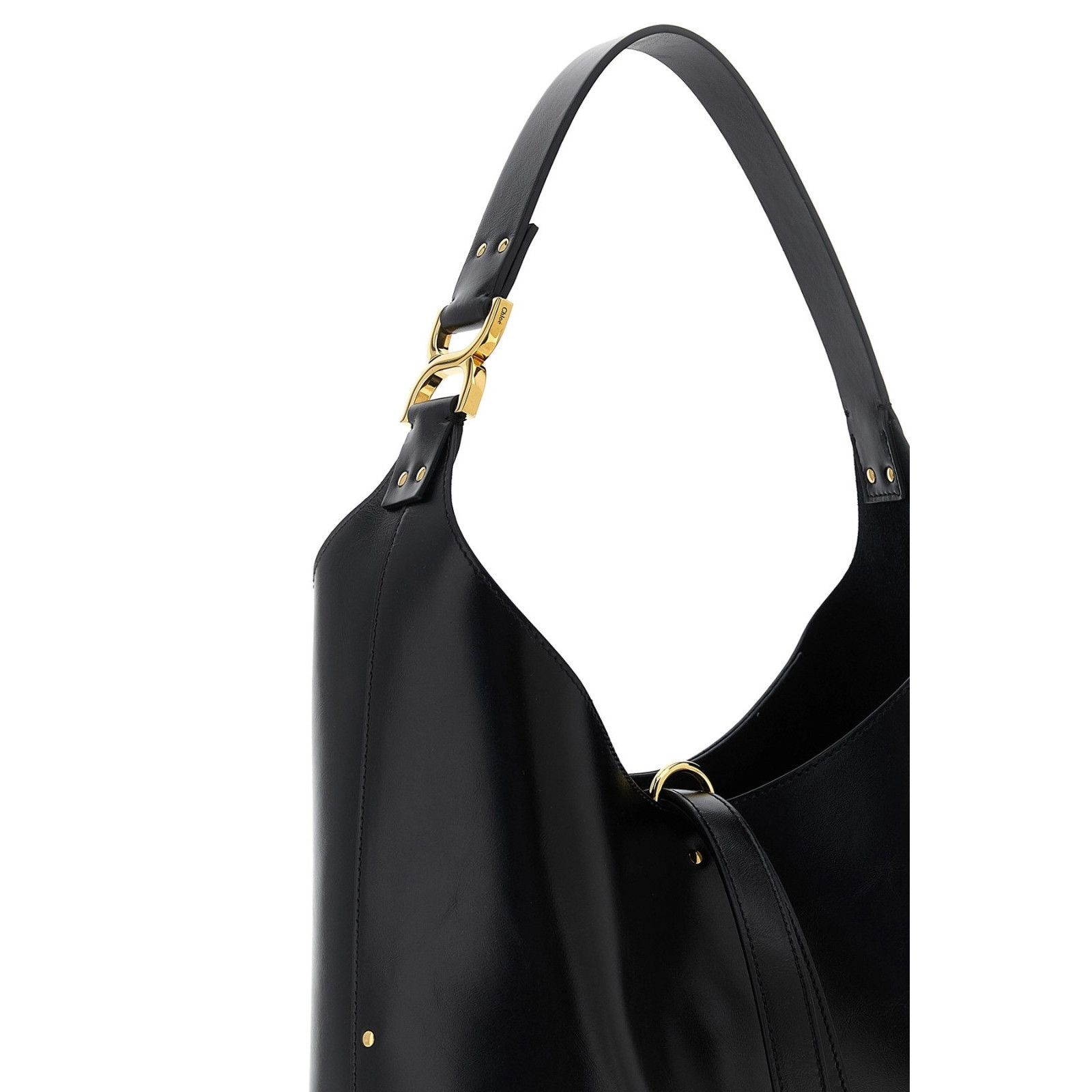 Chloe Chloe Small Black Shiny Leather Shoulder Bag New & Authentic Size ONE SIZE - 3 Thumbnail