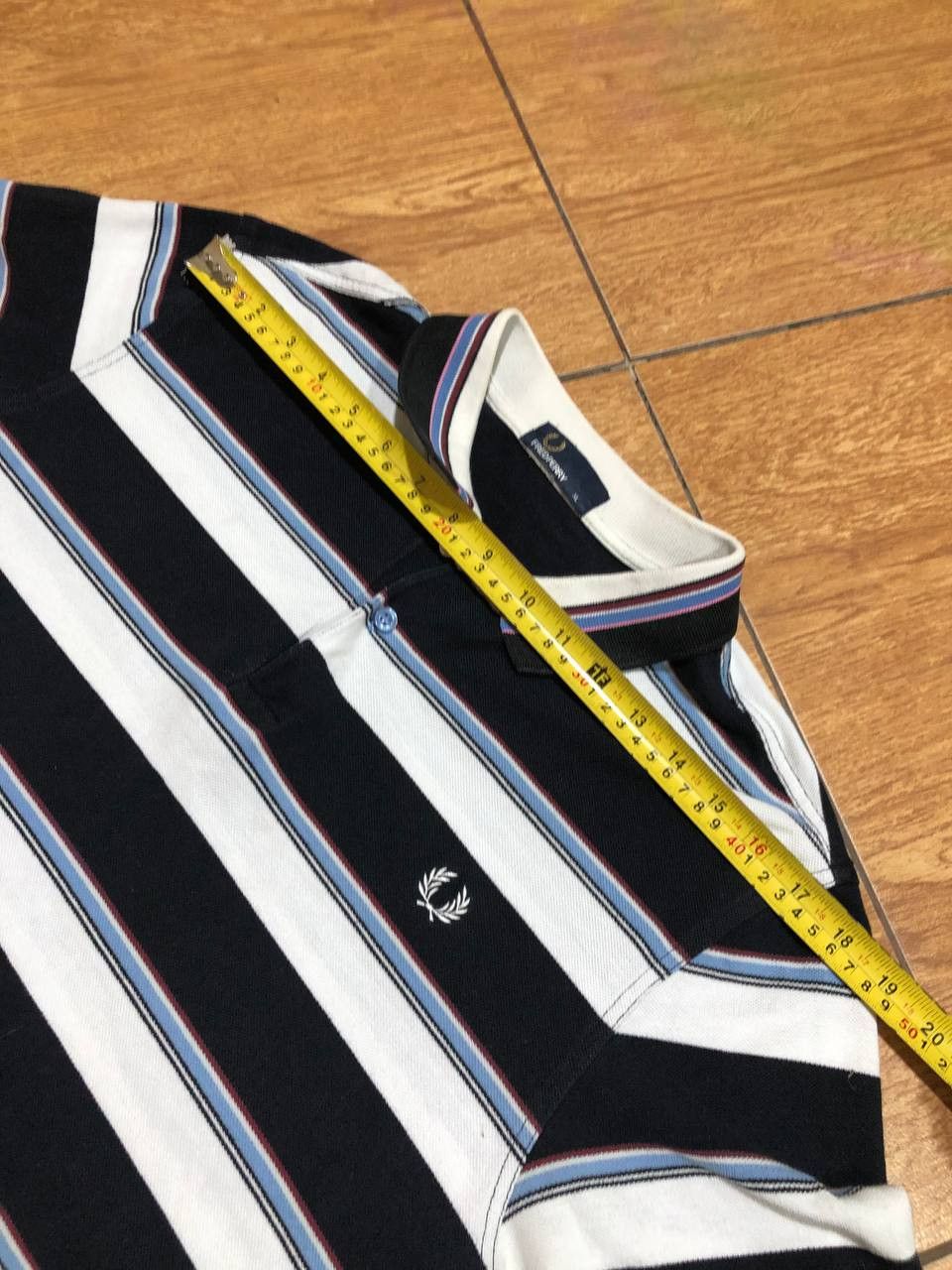 Fred Perry Streetwear striped Polo Fred Perry logo T-Shirt Y2K Vintage Size US XL / EU 56 / 4 - 8 Thumbnail