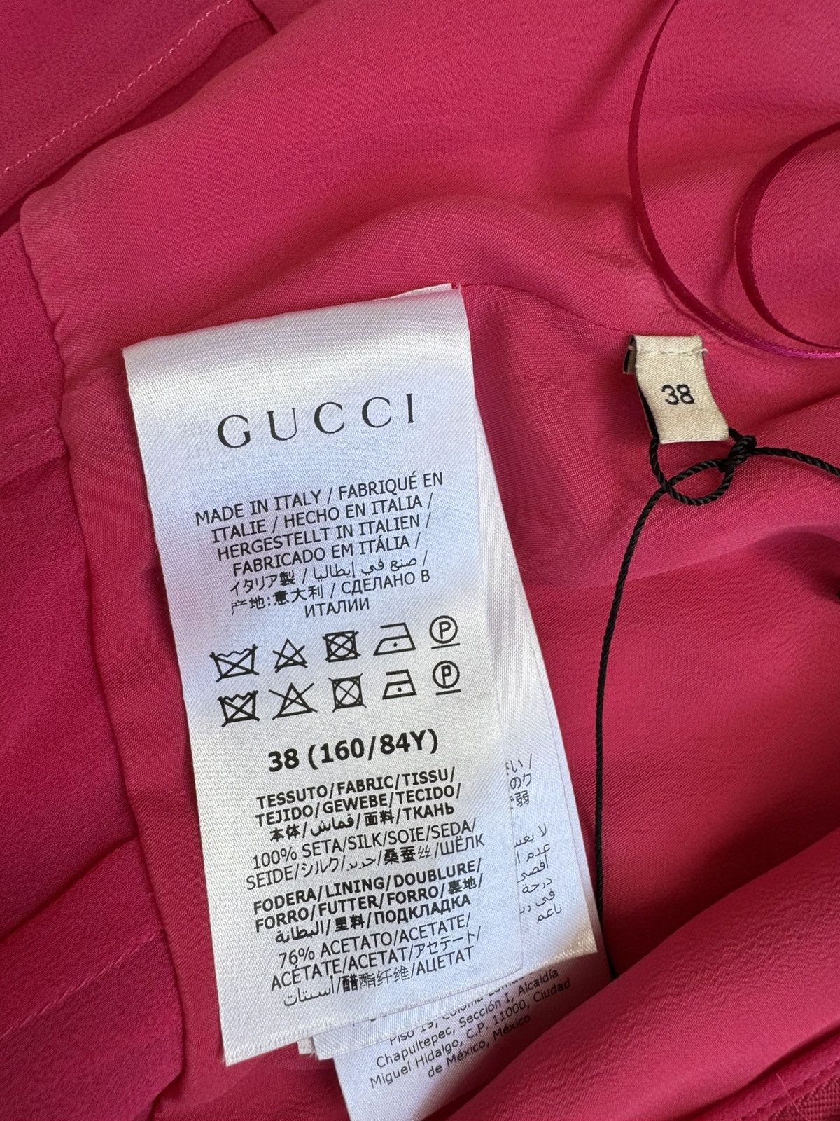 Gucci Gucci New £6500 silk layered pink maxi dress, size XS, 38 IT Size XS / US 0-2 / IT 36-38 - 5 Thumbnail