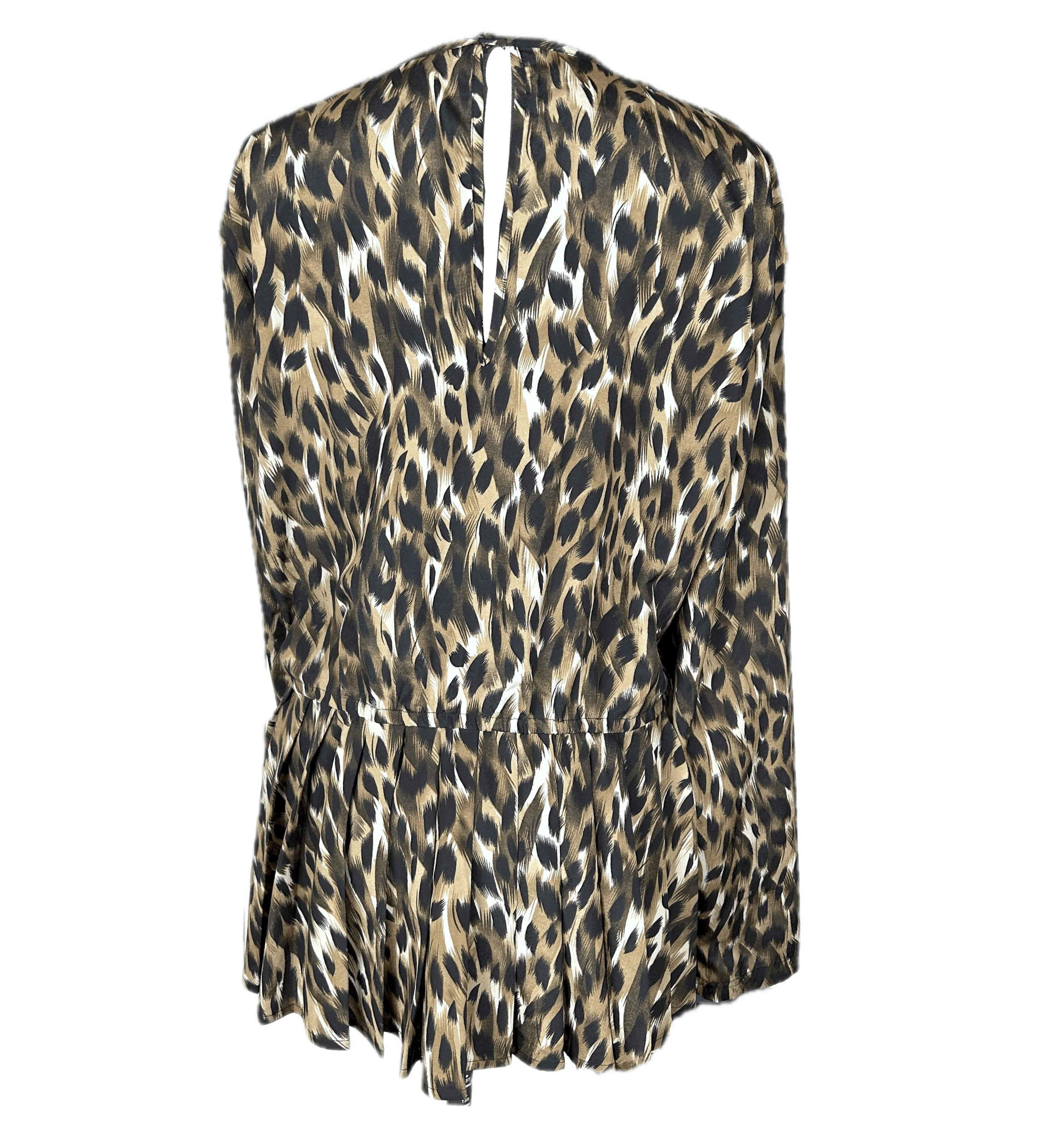 Kim Kardashian Kardashian Kollection Leopard Print Blouse Size L / US 10 / IT 46 - 4 Thumbnail