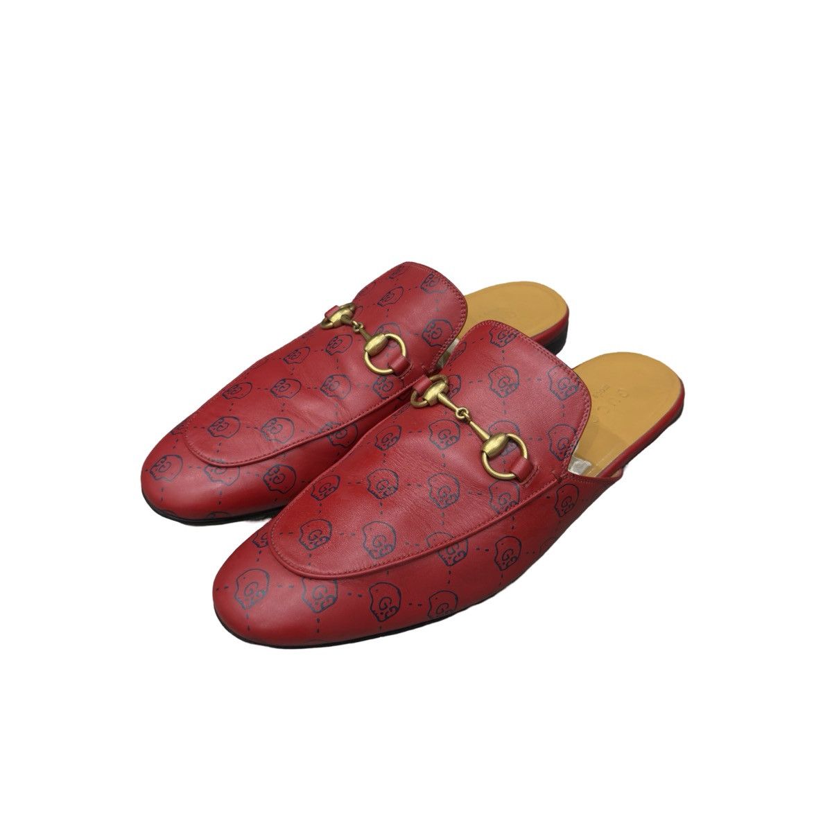 Gucci Gucci Ghost Hamlet Skull Princetown Horsebit Leather Mules Size US 8.5 / EU 41-42 - 9 Thumbnail