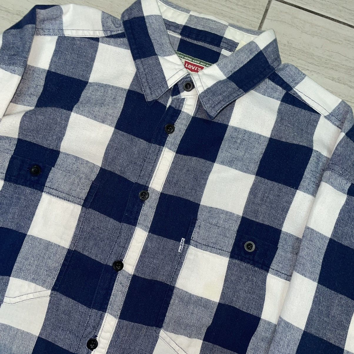 Levi's Levi’s Blue Tab Flannel Size US L / EU 52-54 / 3 - 3 Thumbnail