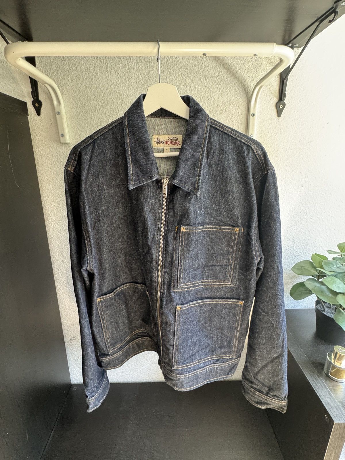 井上　stussy SS Link Zip Work Jacket Stussy STUSSY SS-LINK ZIP WORK JACKET | Grailed
