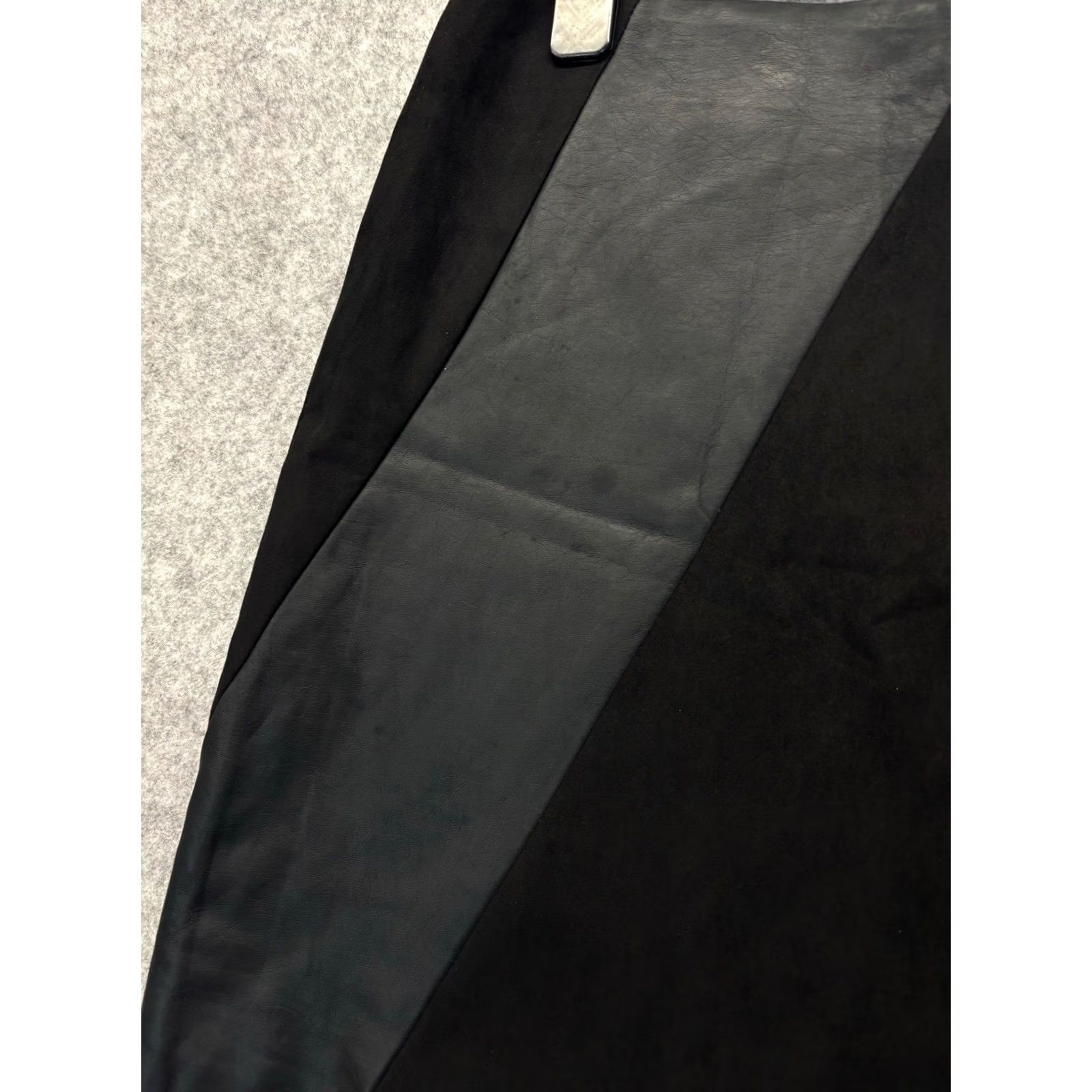 Vintage Oasis Mini Skirt UK16 Black Faux Leather Fabric Panel Contrast New With Defects Skirt Womens UK16 Black Faux Leather Panel Contrast Size 38" / US 16 / IT 52 - 5 Thumbnail
